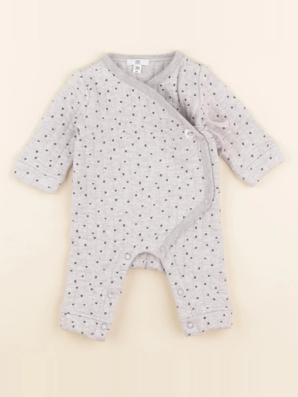 La Redoute - combinaison gris - 3 mois