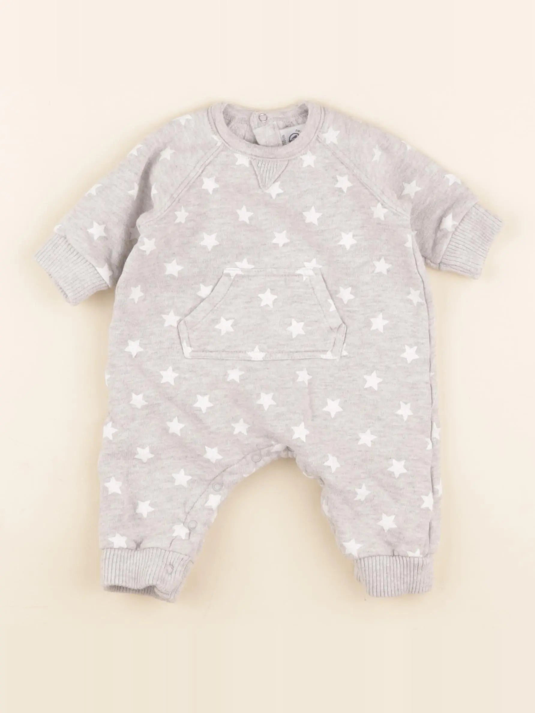 Petit Bateau - combinaison gris - 3 mois