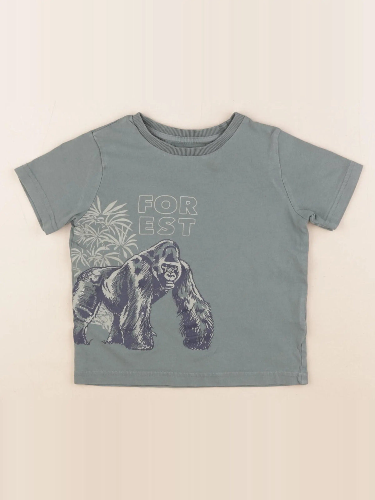 Vertbaudet - tee-shirt vert - 4 ans
