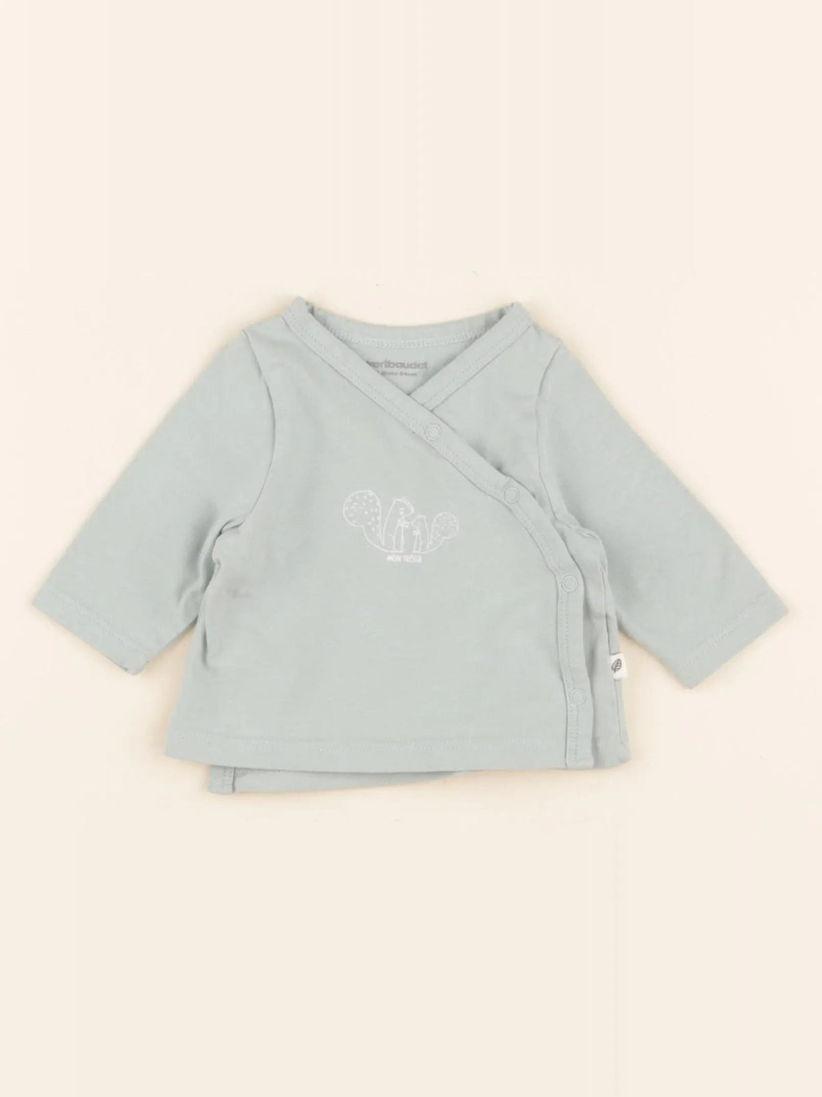 Vertbaudet - tee-shirt vert - 1 mois