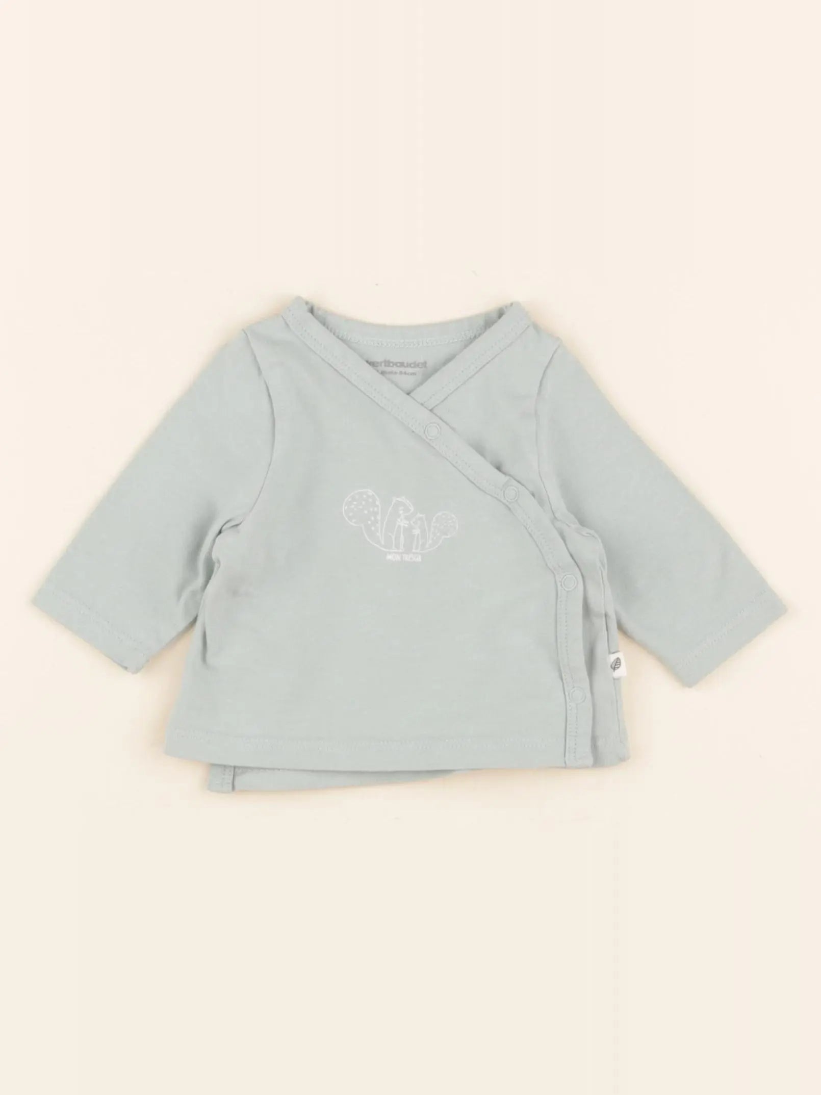 Vertbaudet - tee-shirt vert - 1 mois