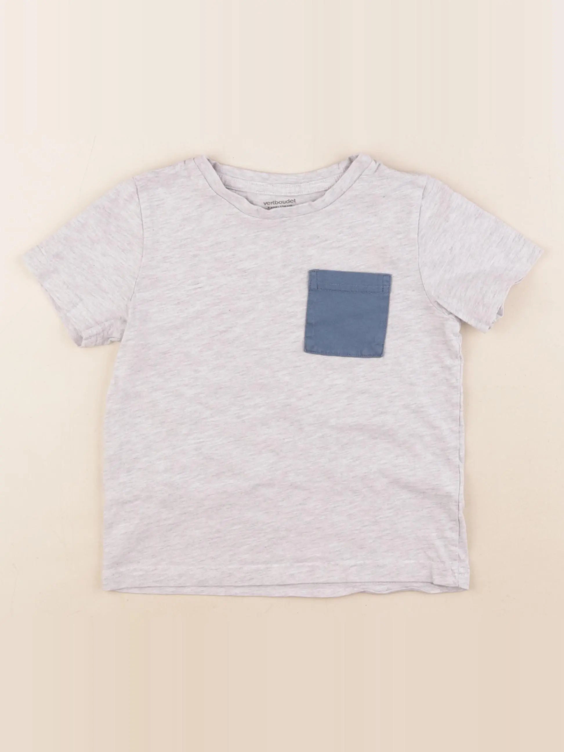 Vertbaudet - tee-shirt gris - 6 ans
