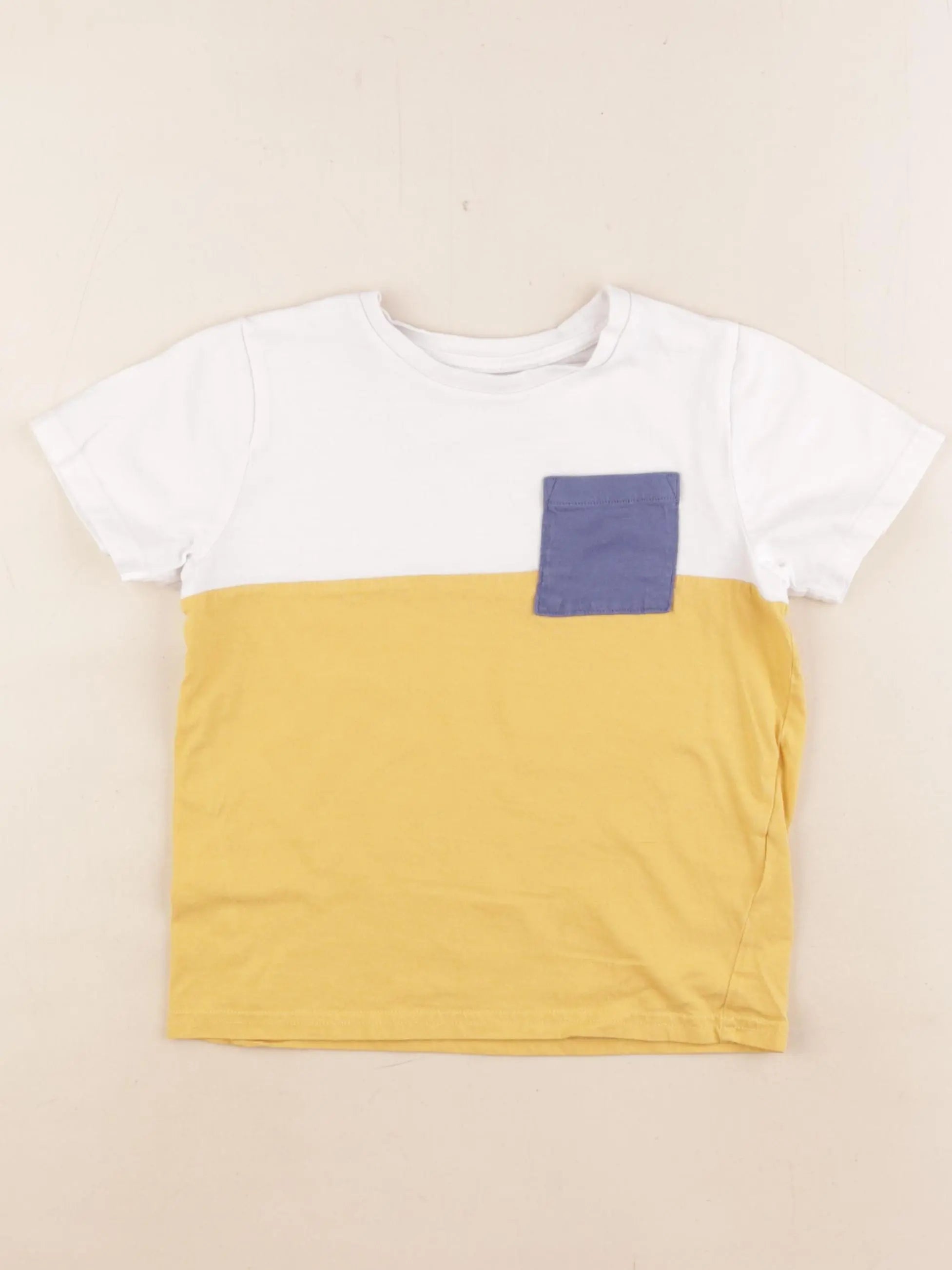 Vertbaudet - tee-shirt jaune - 6 ans