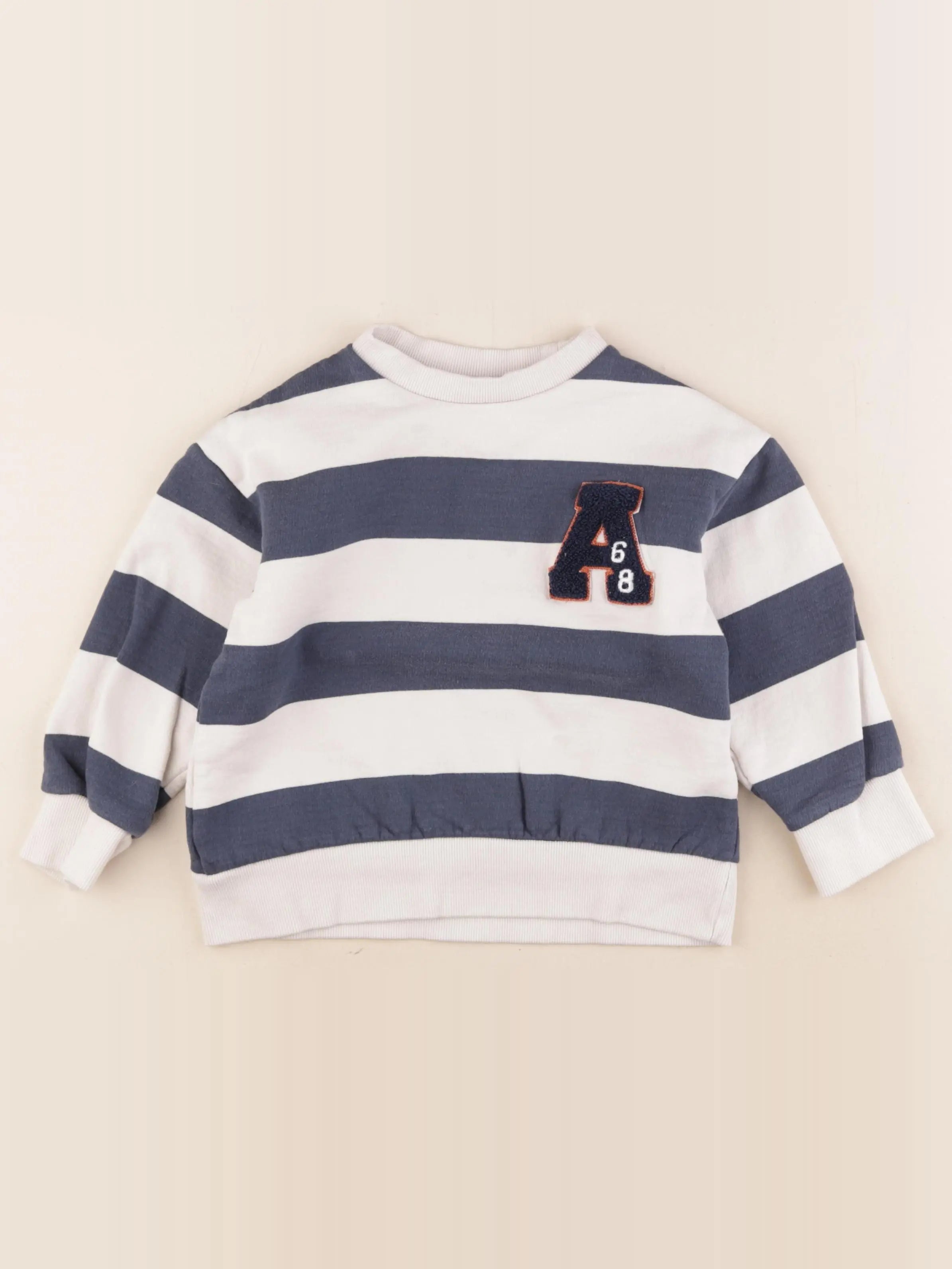 Vertbaudet - sweat bleu - 6 ans
