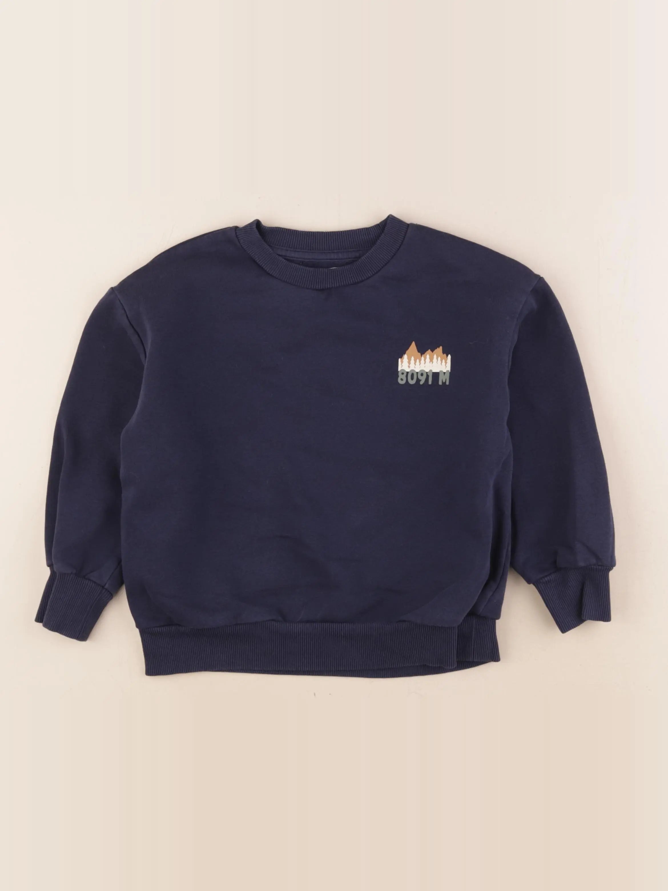 Vertbaudet - sweat bleu - 6 ans