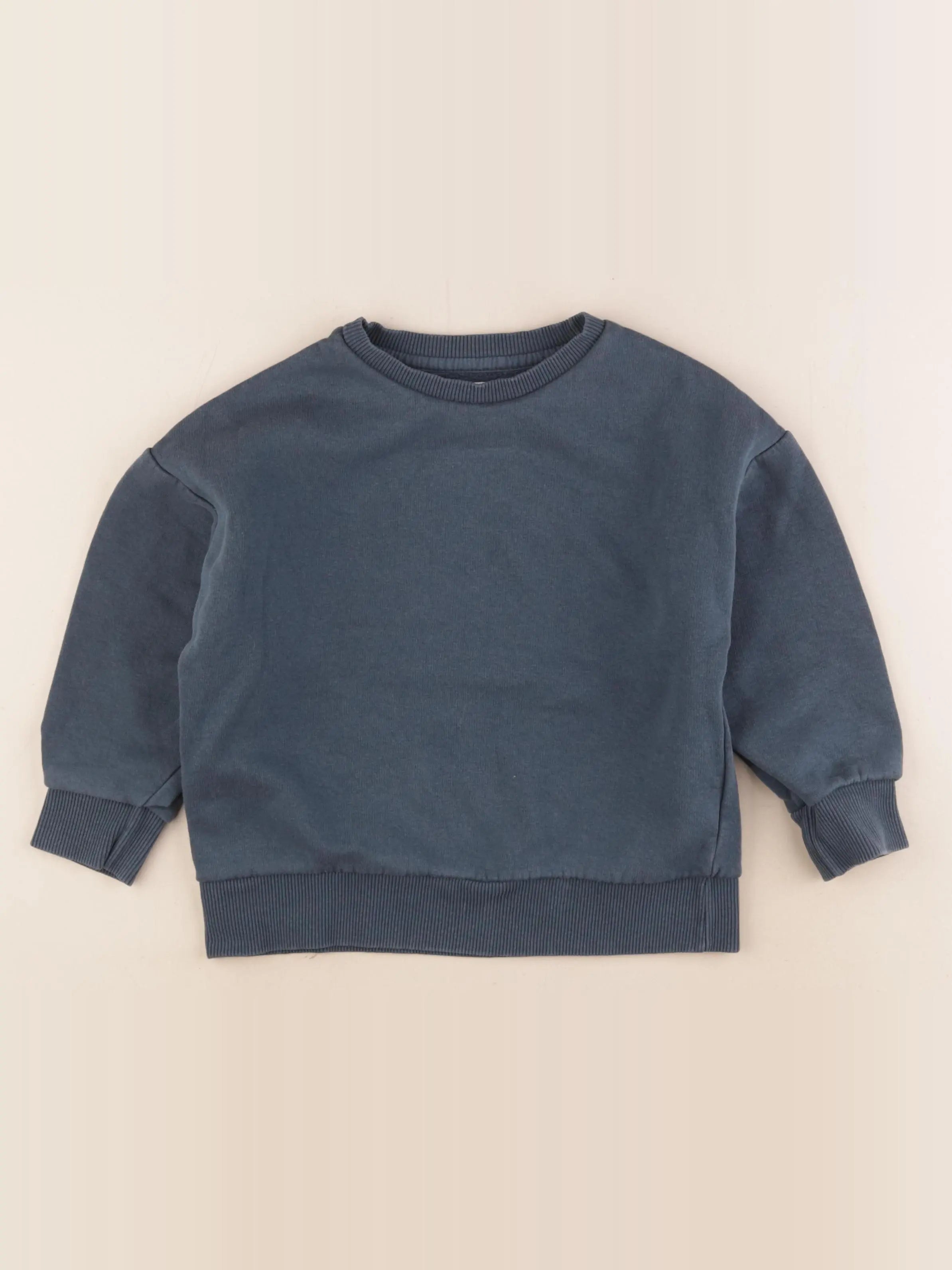 Vertbaudet - sweat bleu, vert - 6 ans