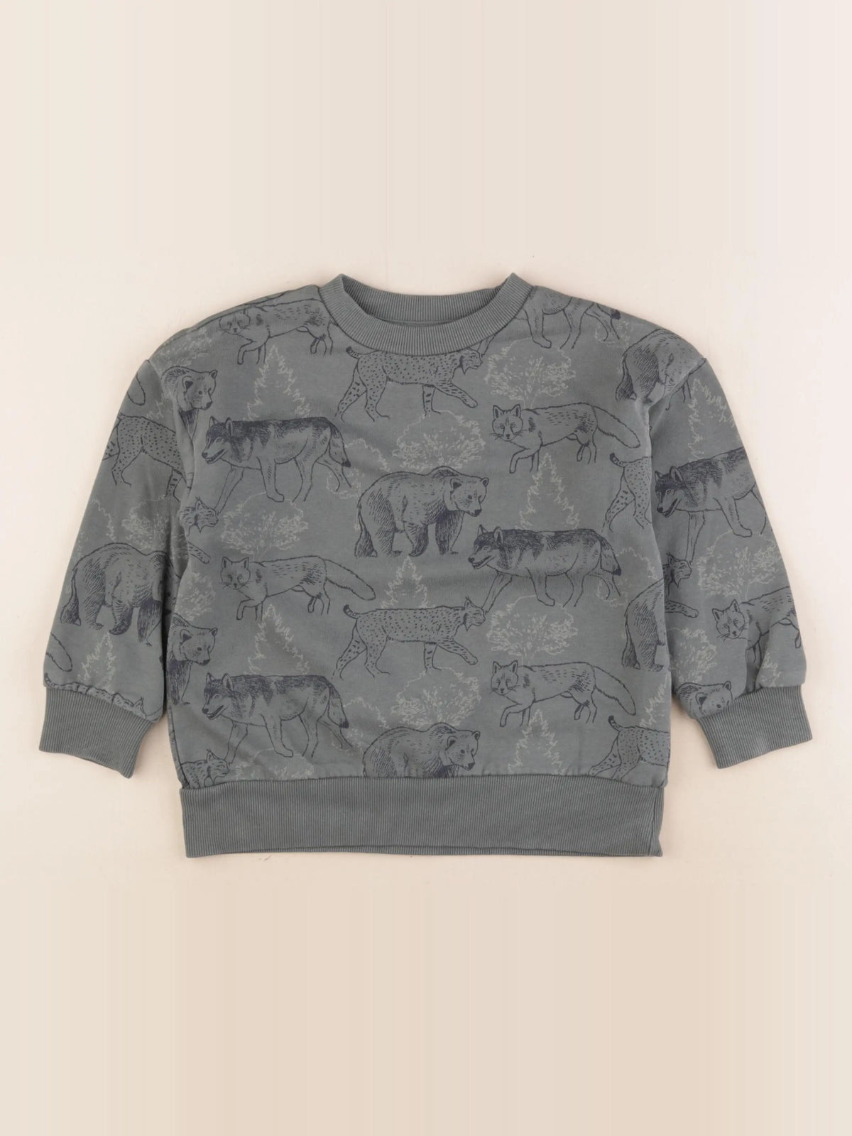 Vertbaudet - sweat vert - 6 ans