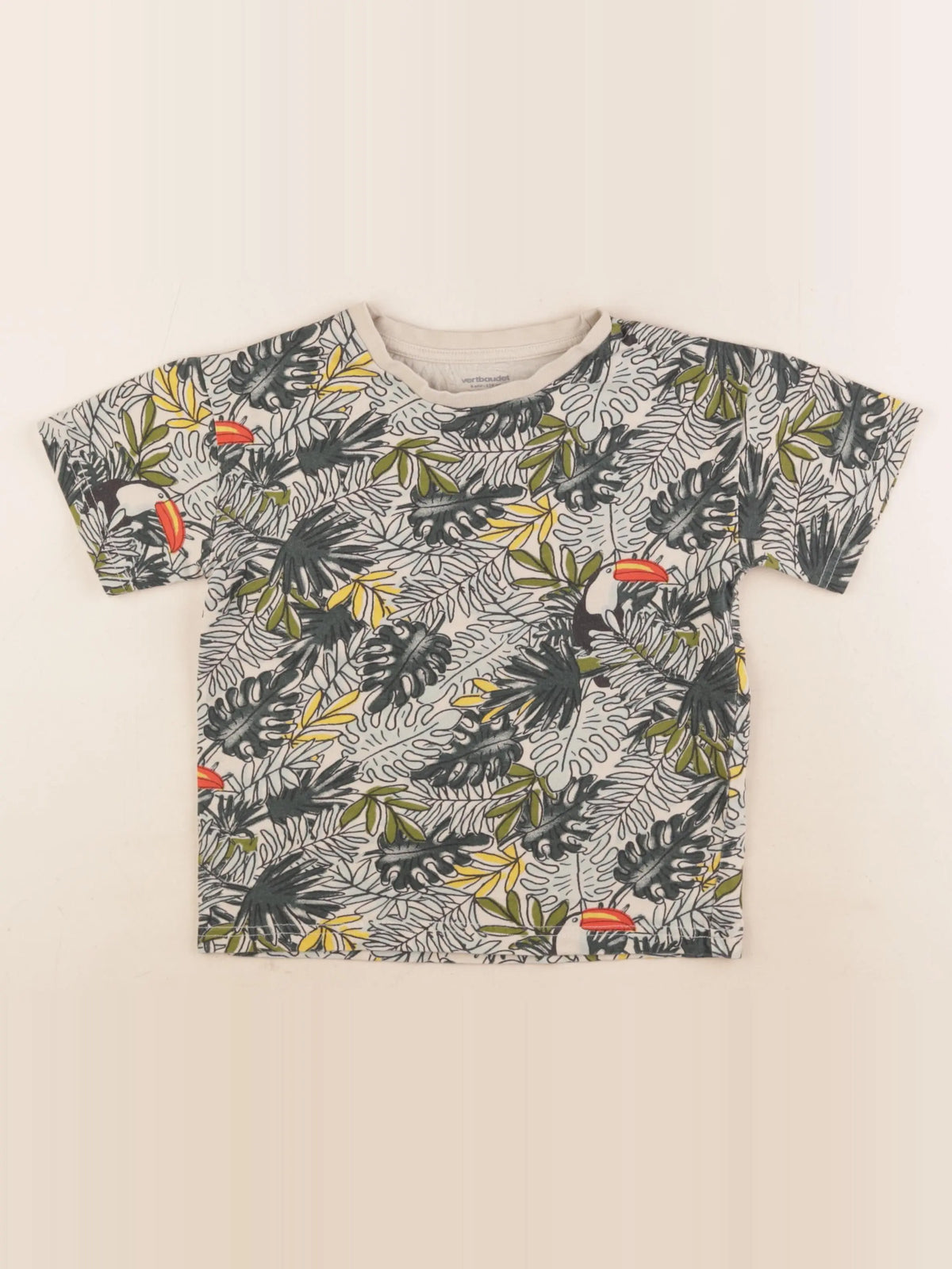 Vertbaudet - tee-shirt vert - 6 ans