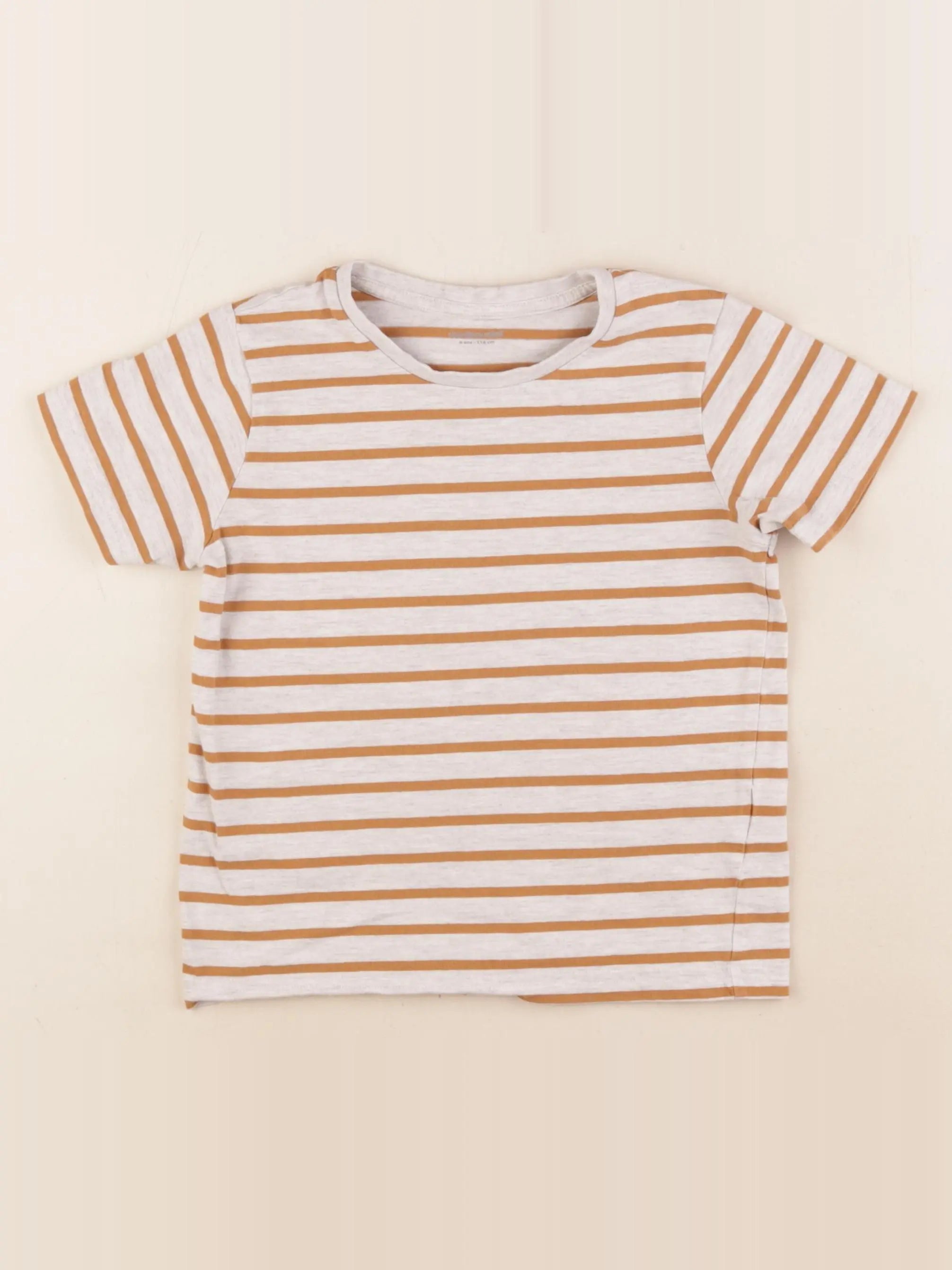 Vertbaudet - tee-shirt marron - 6 ans