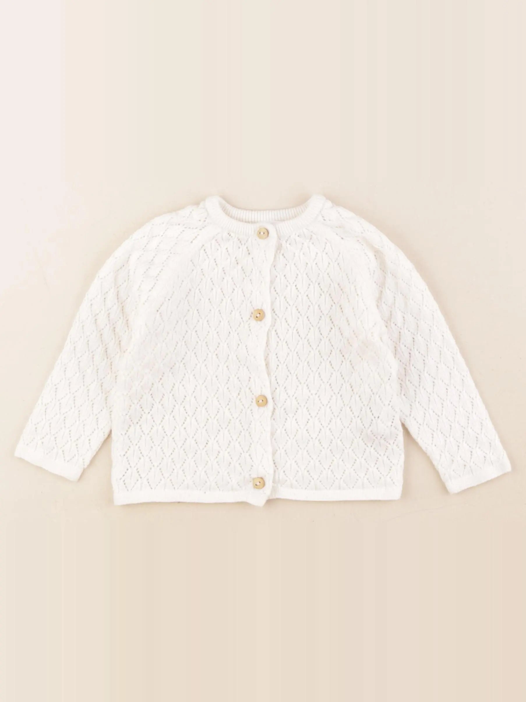 Zara - gilet beige - 3/6 mois