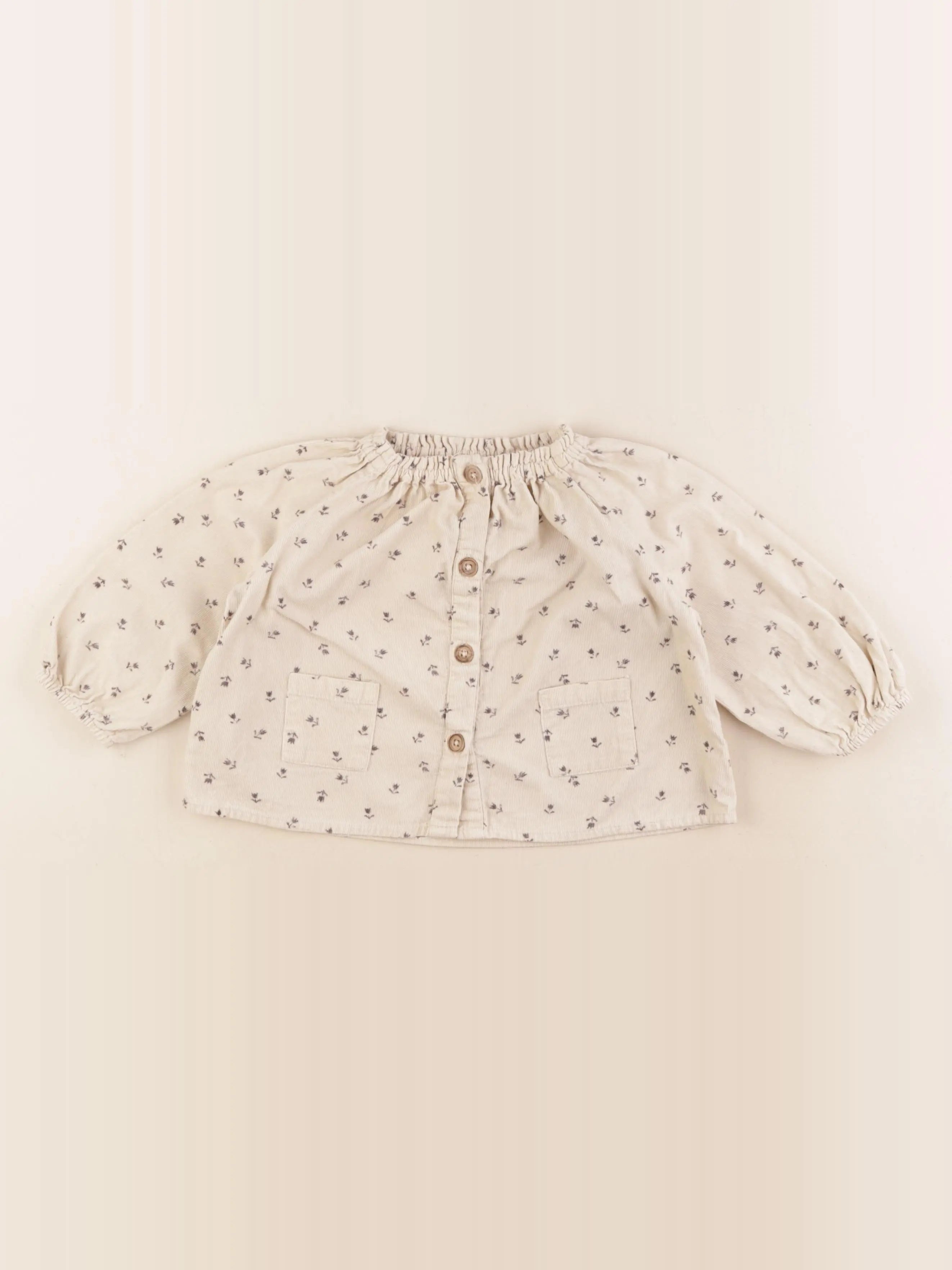Zara - blouse beige - 12/18 mois