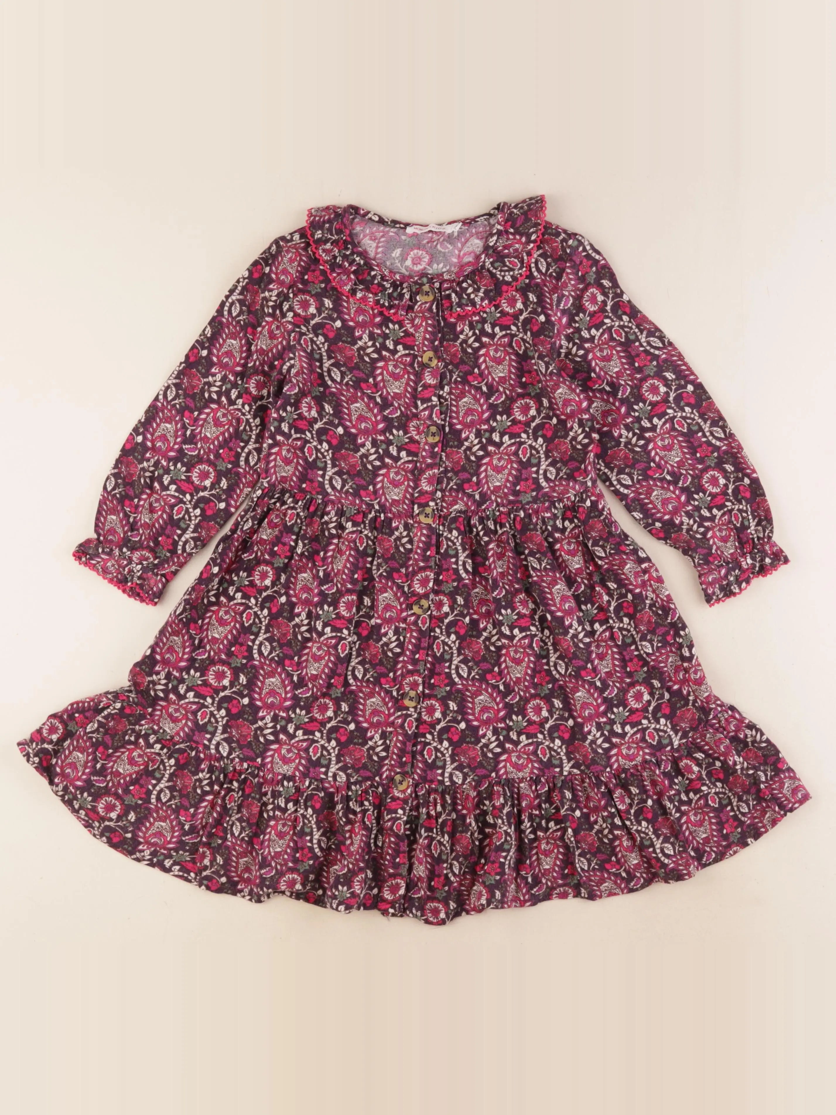 Monoprix - robe multicolore - 5 ans