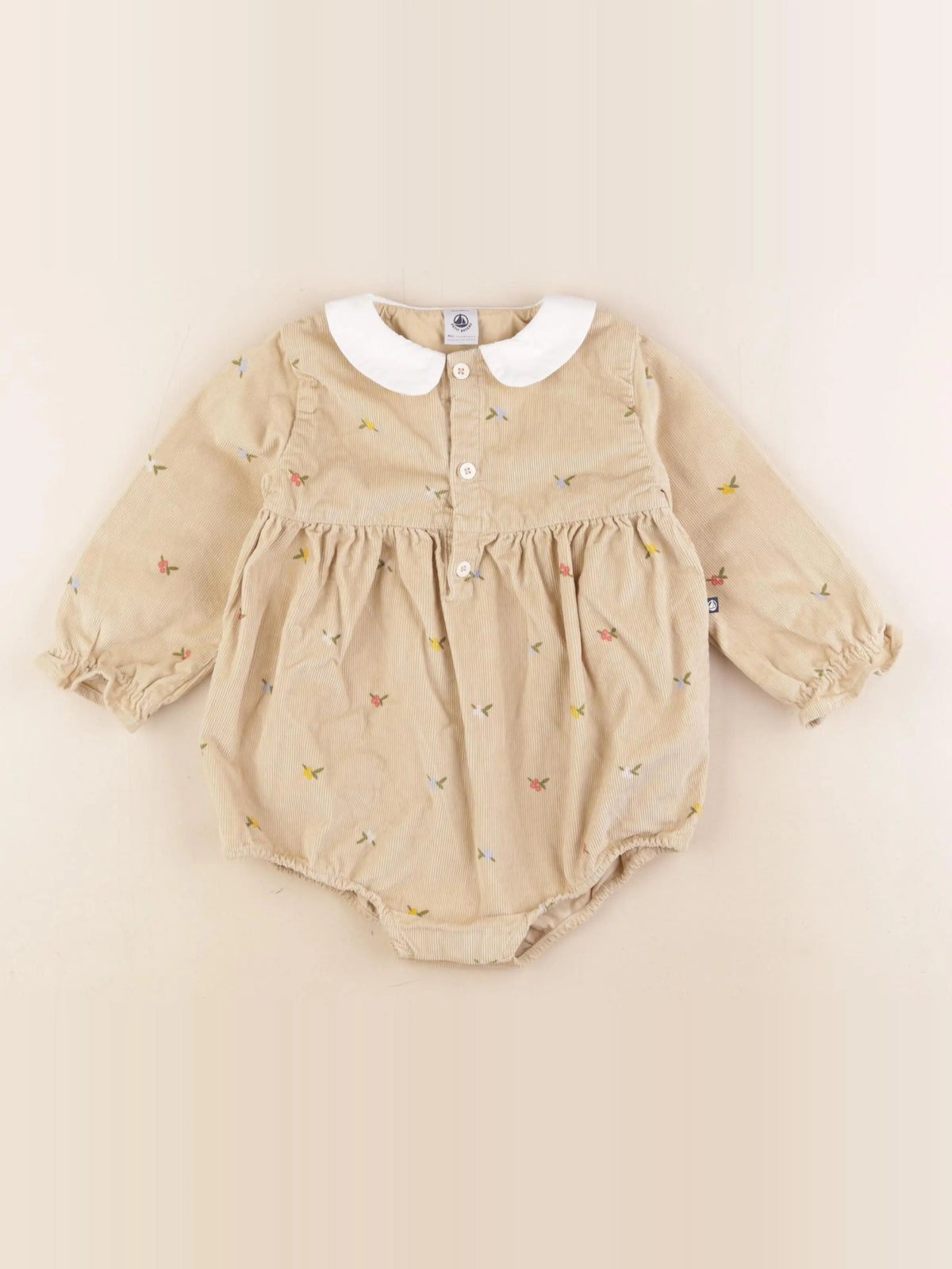 Petit Bateau - combinaison beige - 24 mois