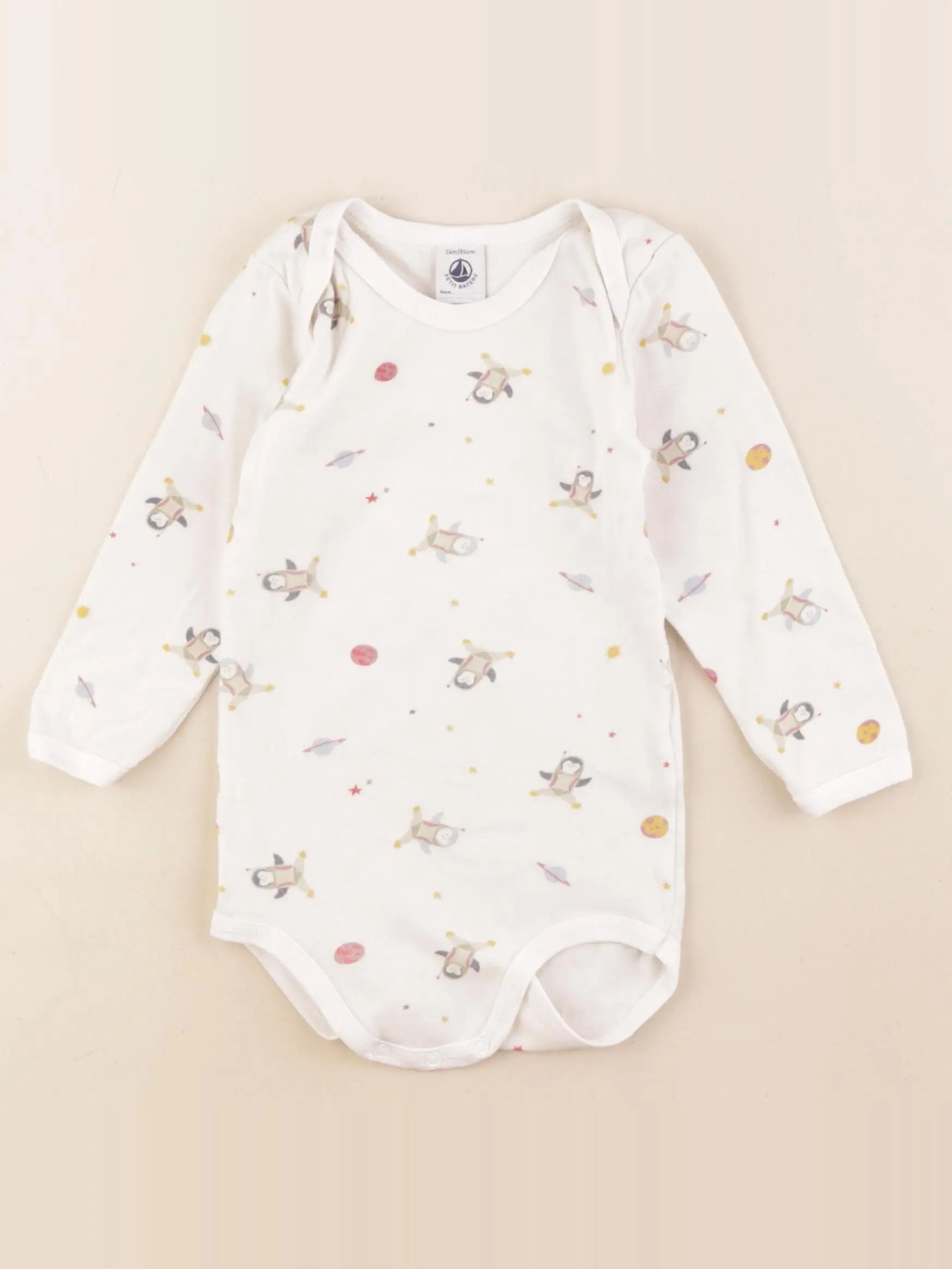 Petit Bateau - body beige - 24 mois