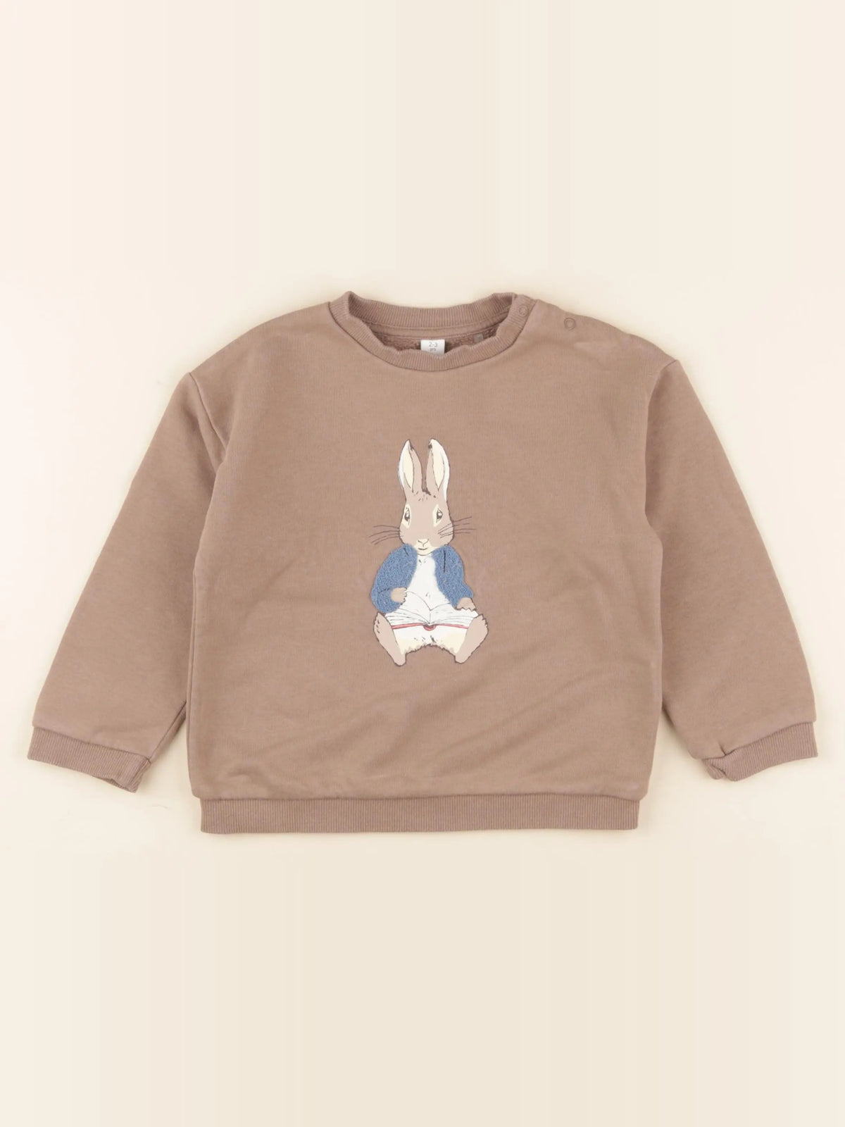 Marks & Spencer  - sweat imprimé au dos marron - 2/3 ans