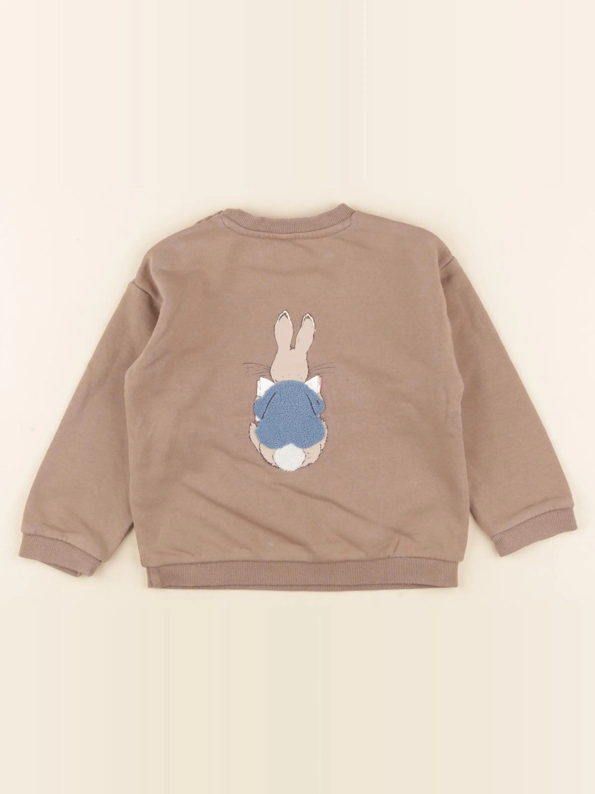 Marks & Spencer  - sweat imprimé au dos marron - 2/3 ans