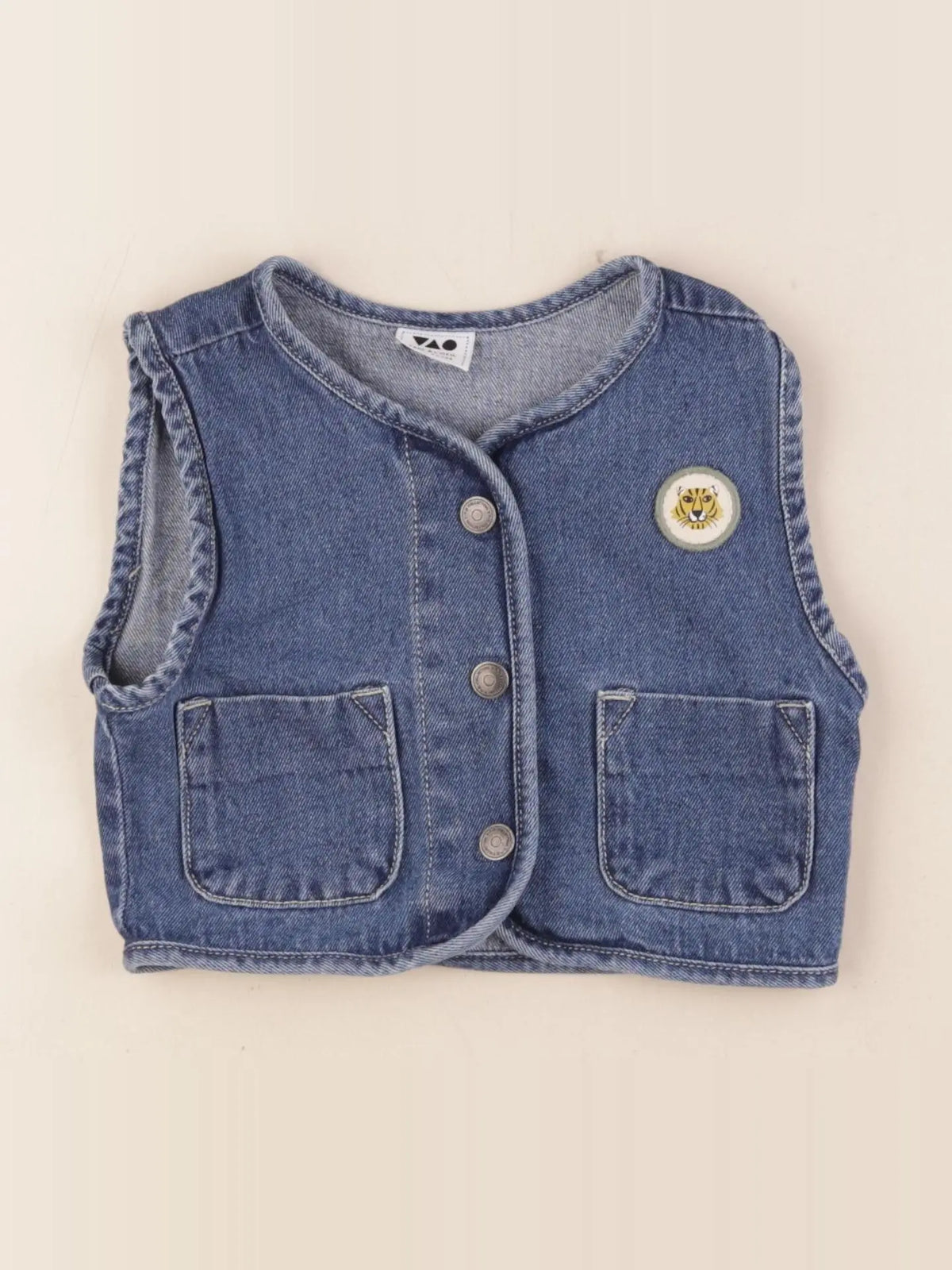 Tape à l'oeil - gilet bleu - 12 mois