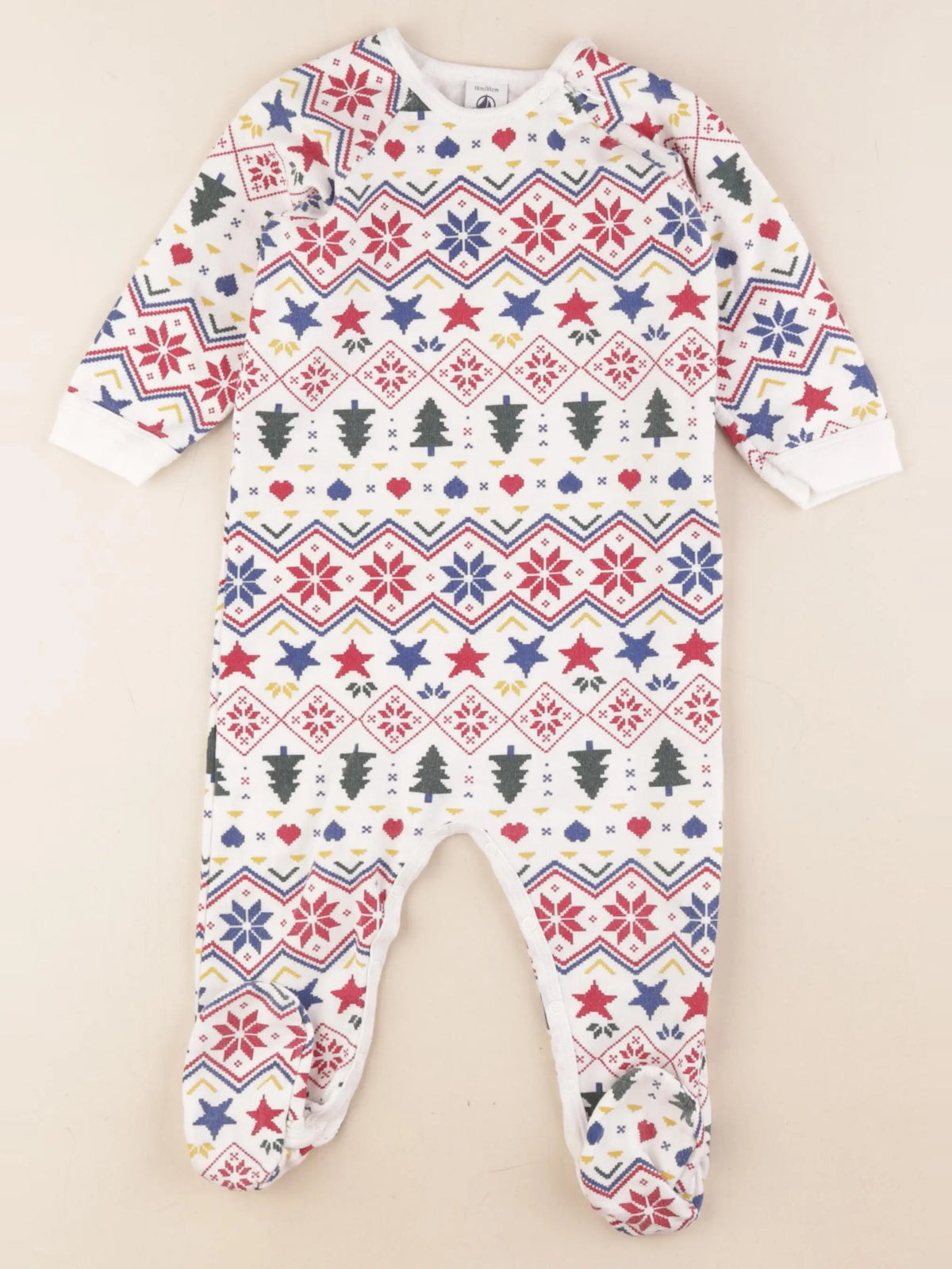 Petit Bateau - pyjama coton multicolore - 18 mois