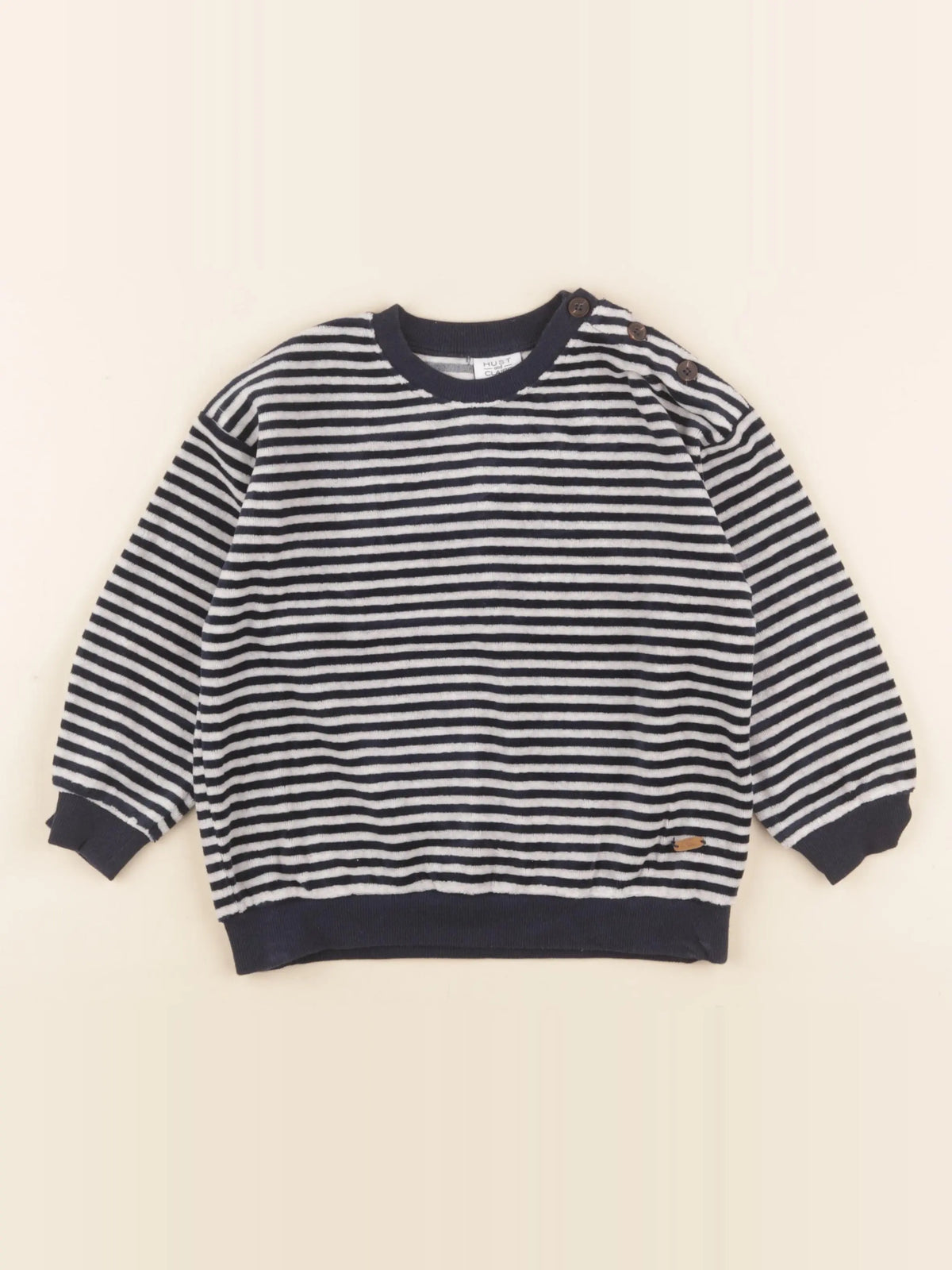 Hust & Claire - sweat bleu - 3 ans