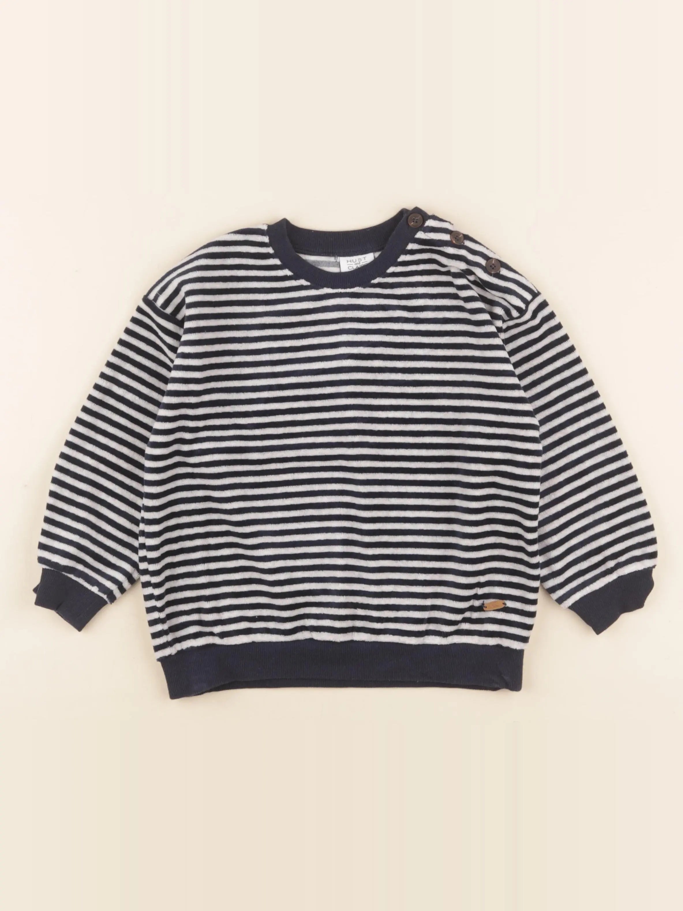 Hust & Claire - sweat bleu - 3 ans