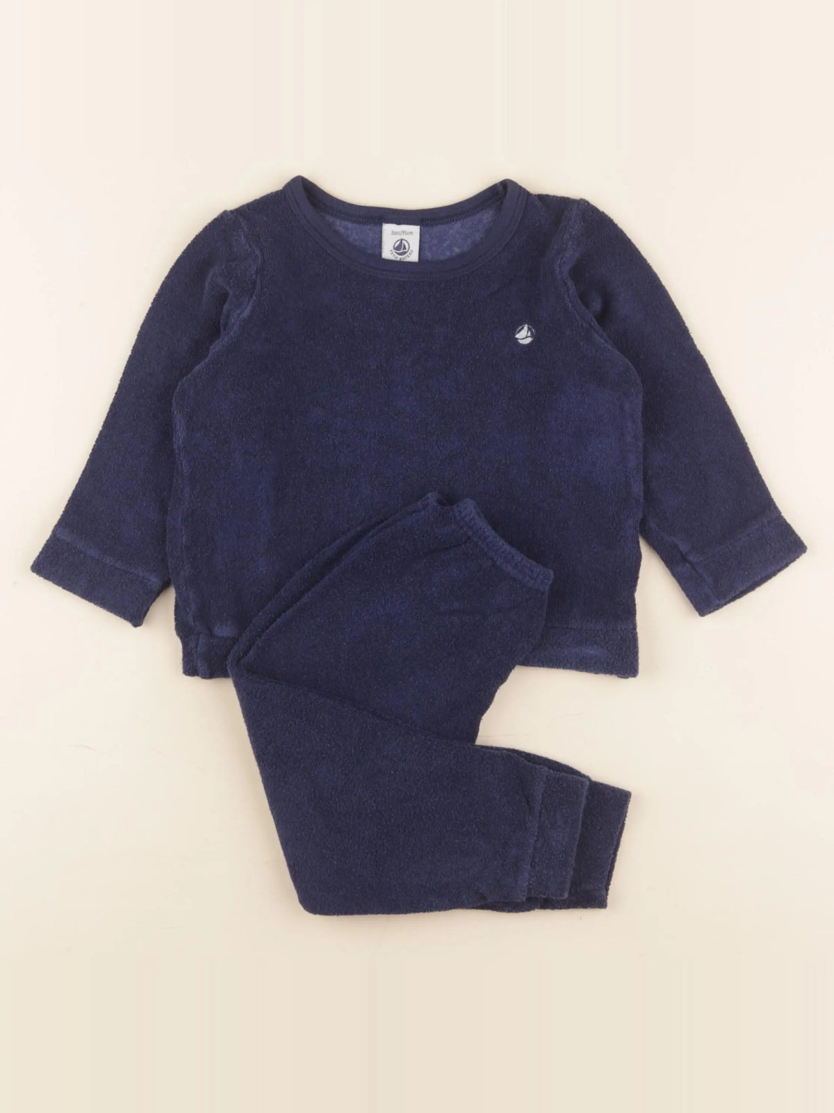 Petit Bateau - pyjama coton bleu - 3 ans