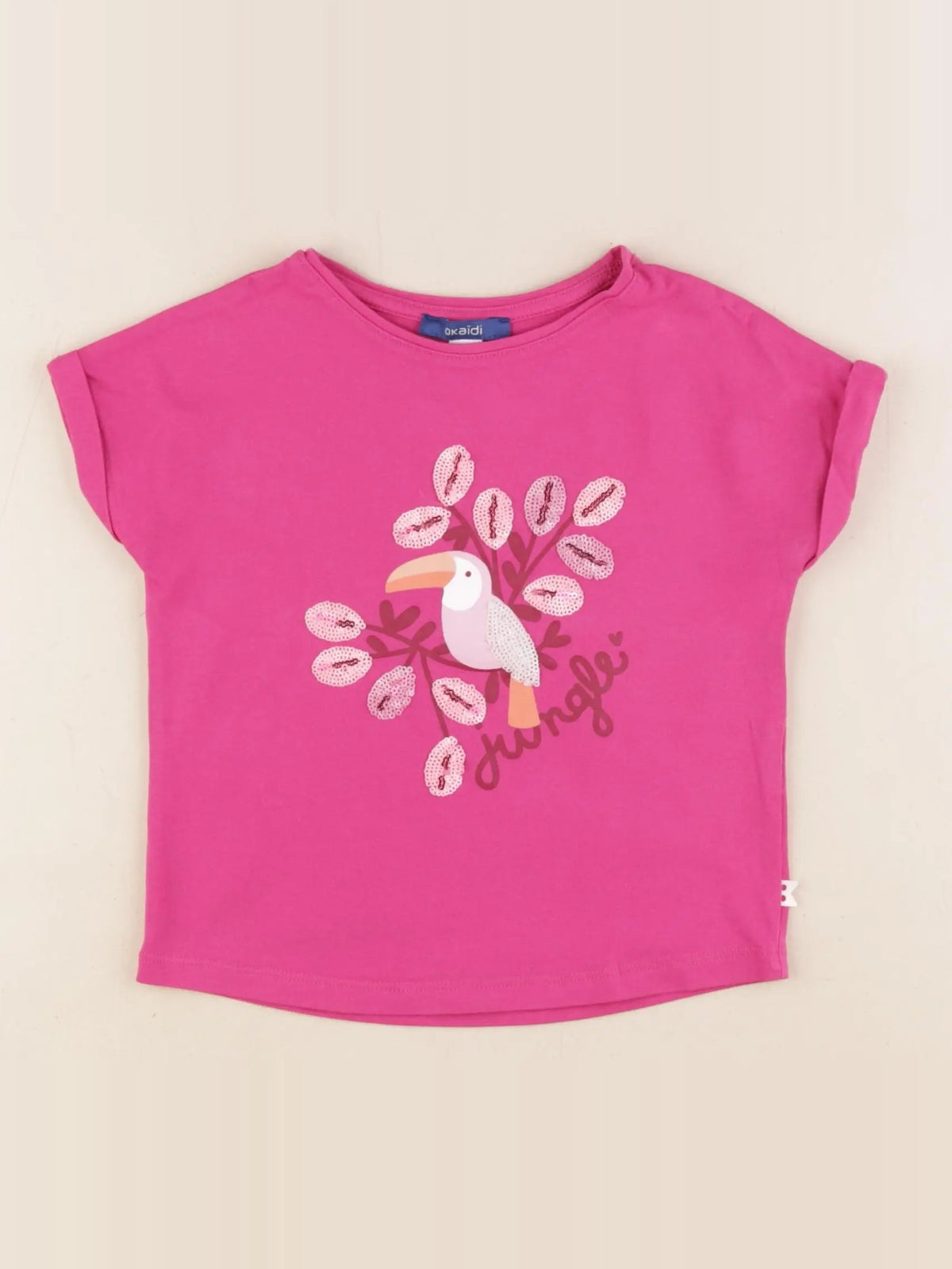 Okaidi - tee-shirt rose - 3 ans