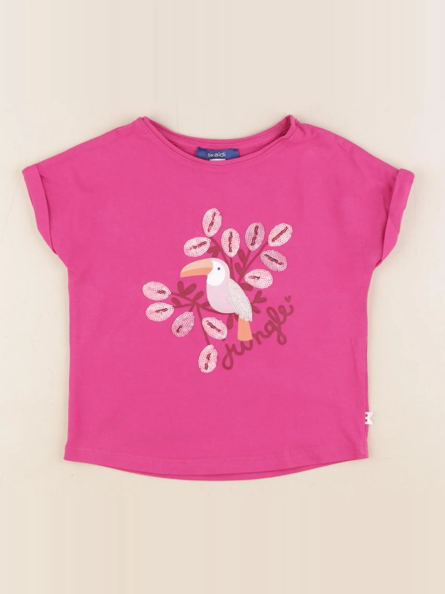 Okaidi - tee-shirt rose - 3 ans