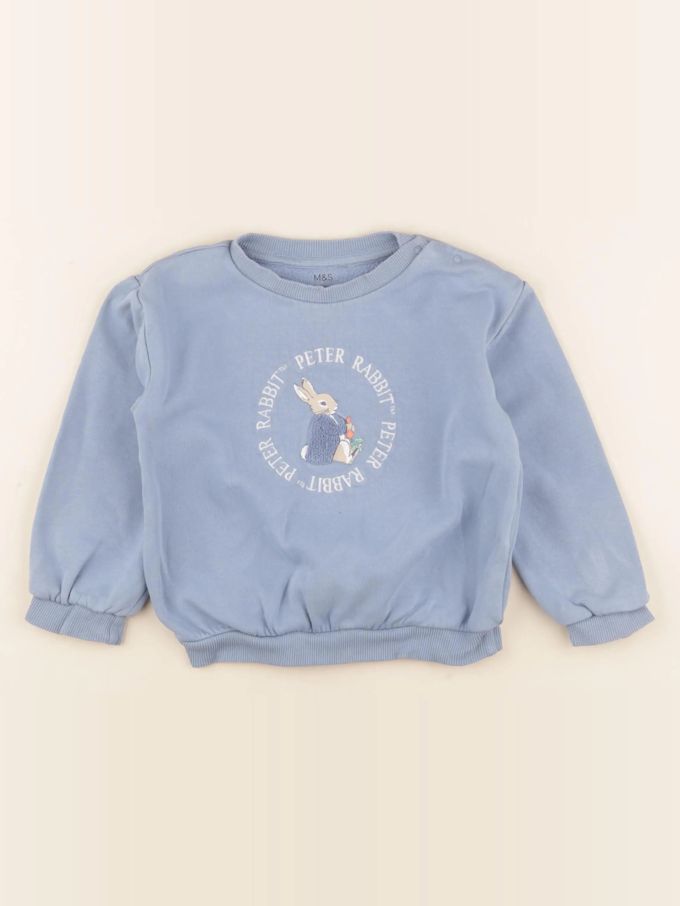 Marks & Spencer  - sweat bleu - 2/3 ans