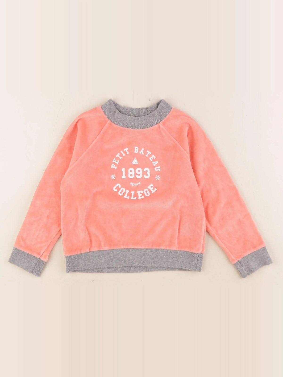 Petit Bateau - sweat rose - 5 ans