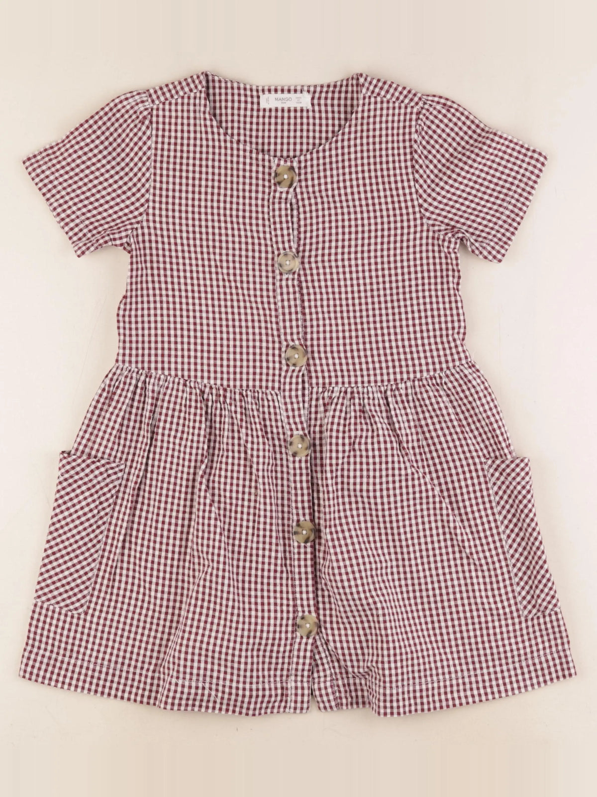 Mango - robe rouge - 6/7 ans