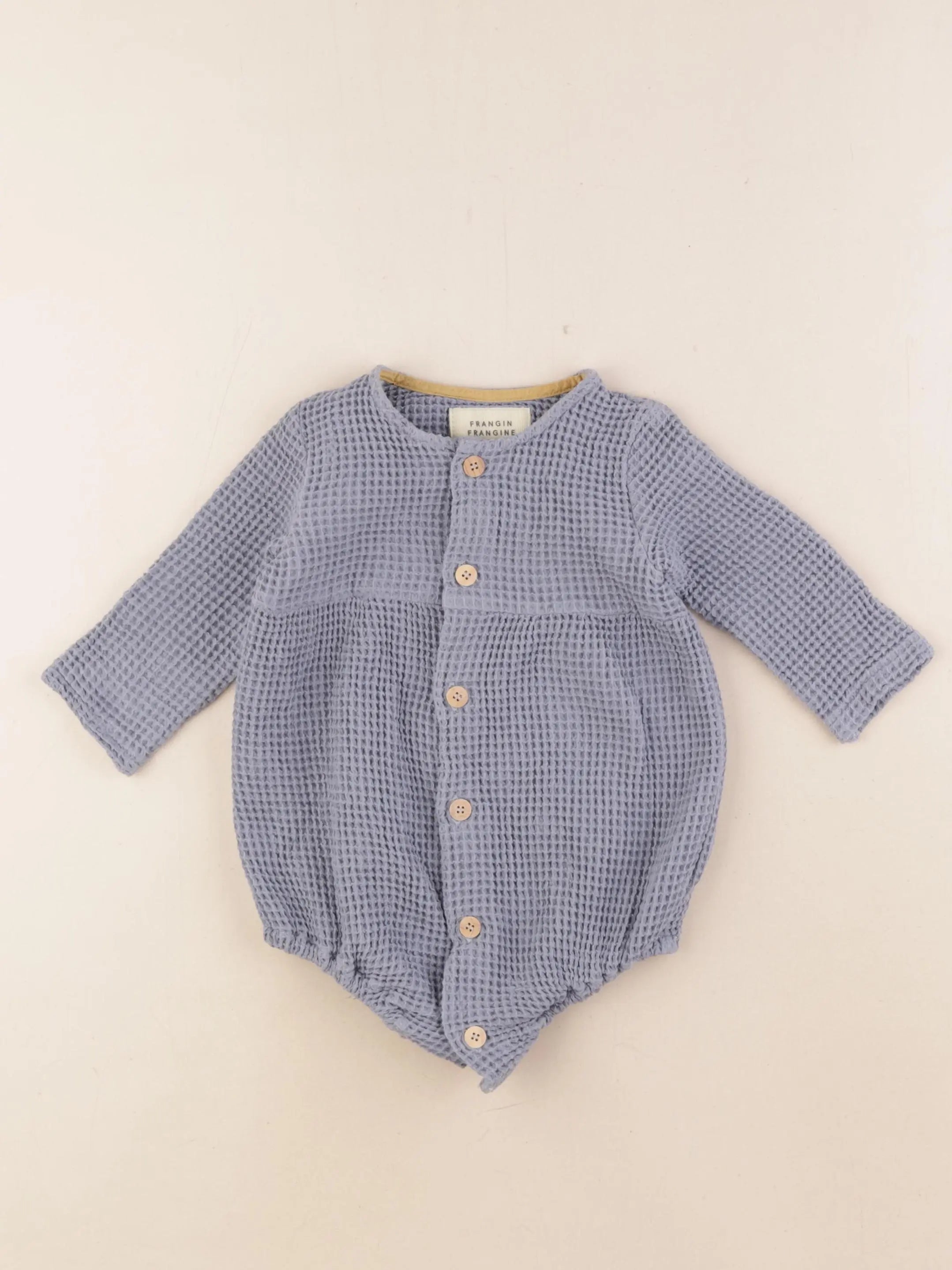 Frangin Frangine - combinaison bleu - 12/18 mois