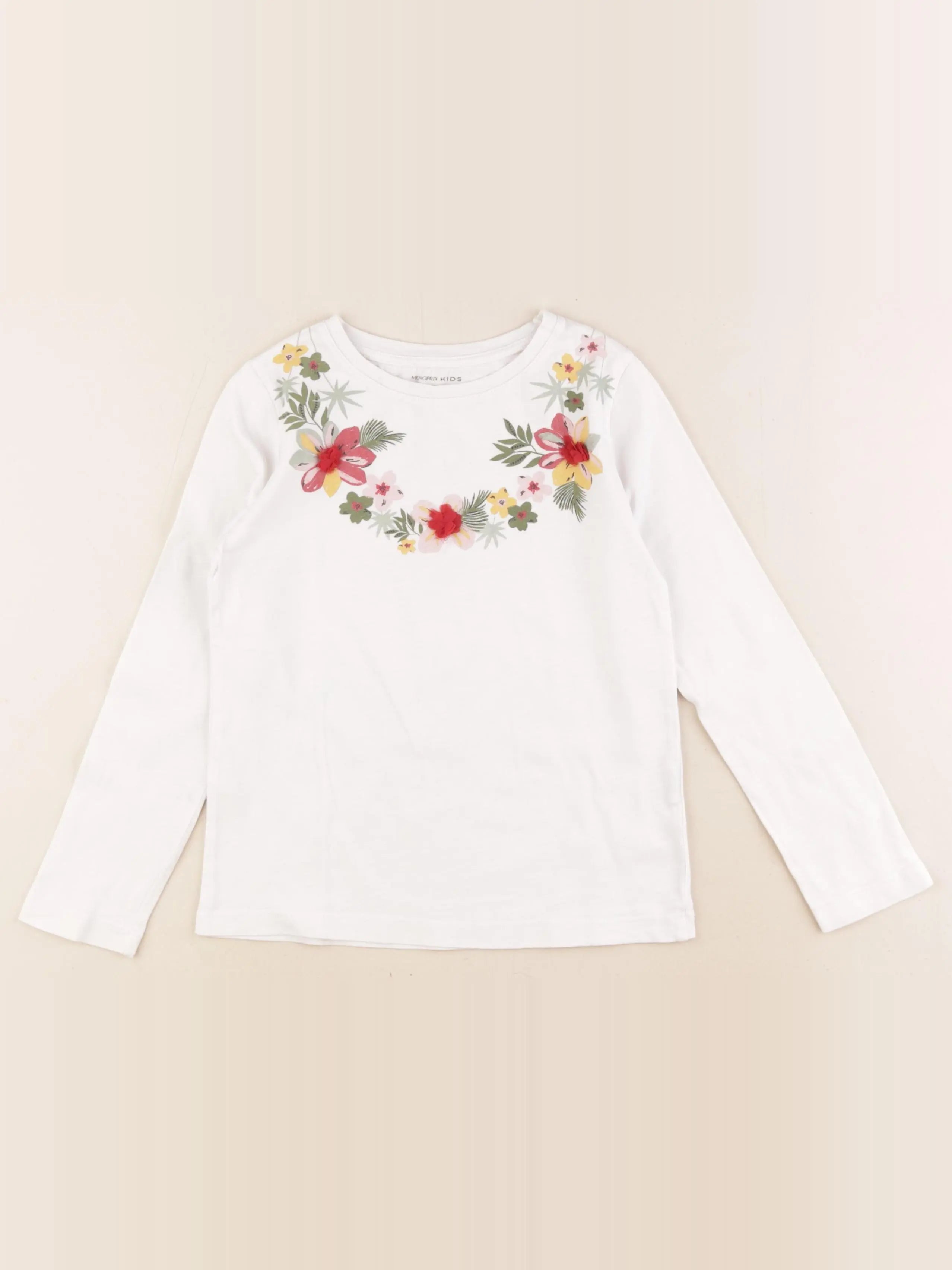 Monoprix - tee-shirt blanc - 6 ans