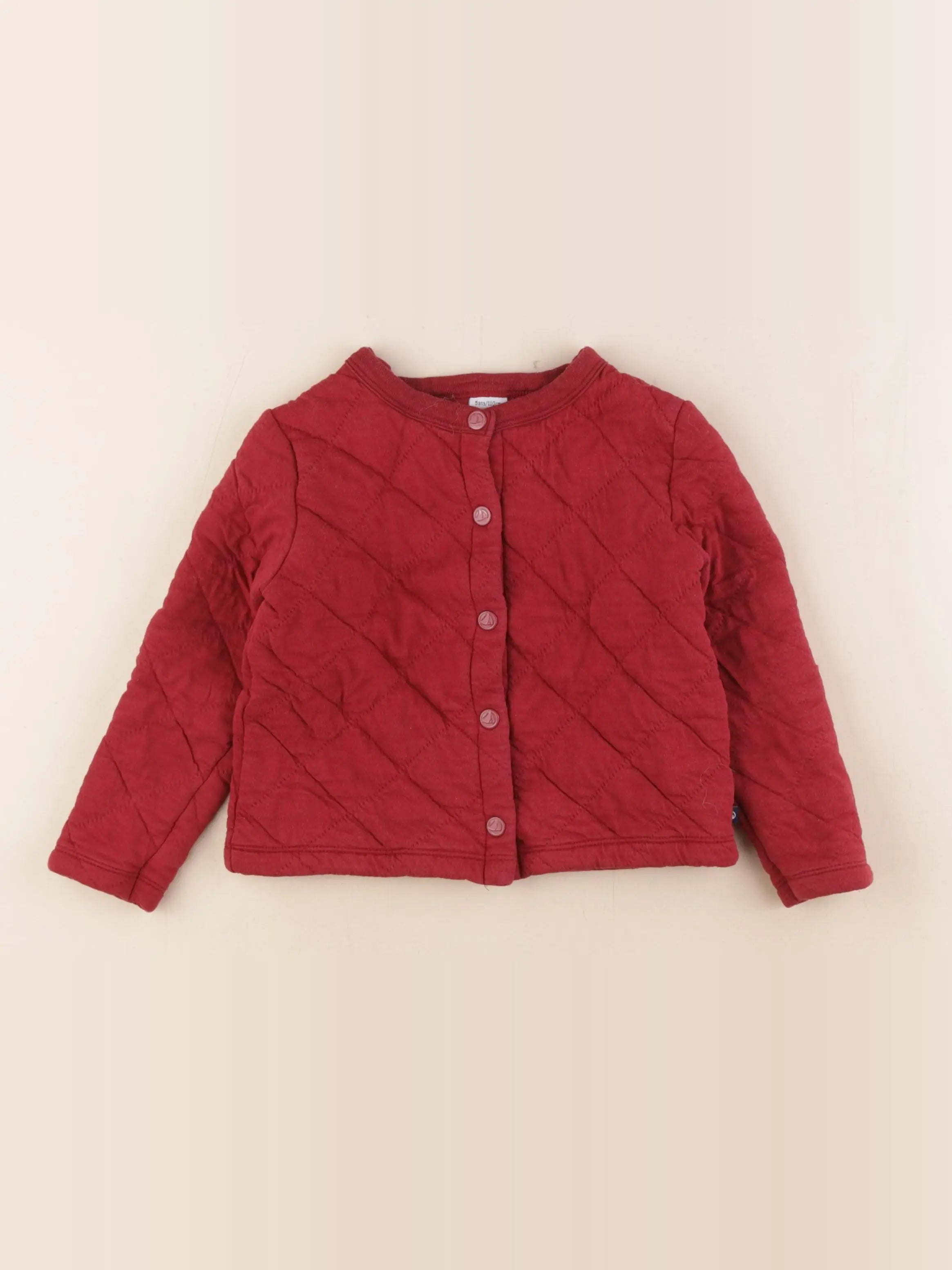 Petit Bateau - sweat rouge - 5 ans