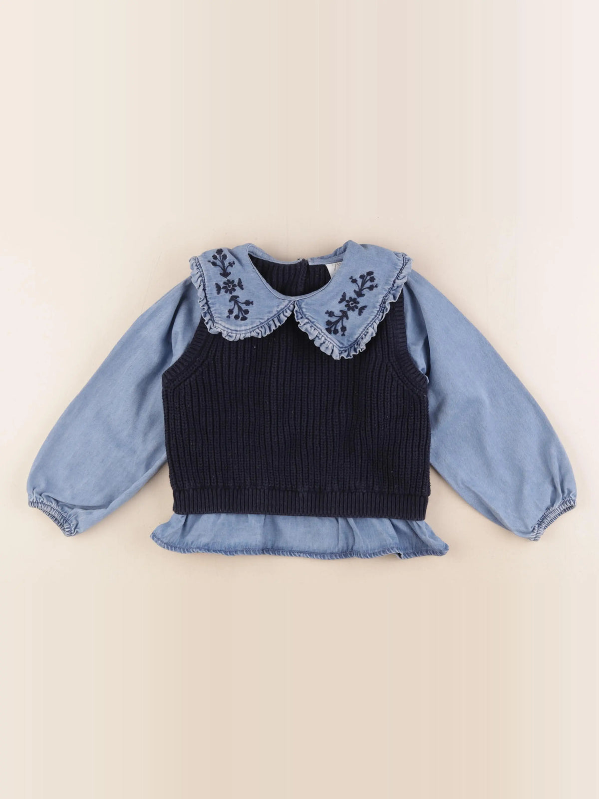 Zara - pull bleu - 4 ans