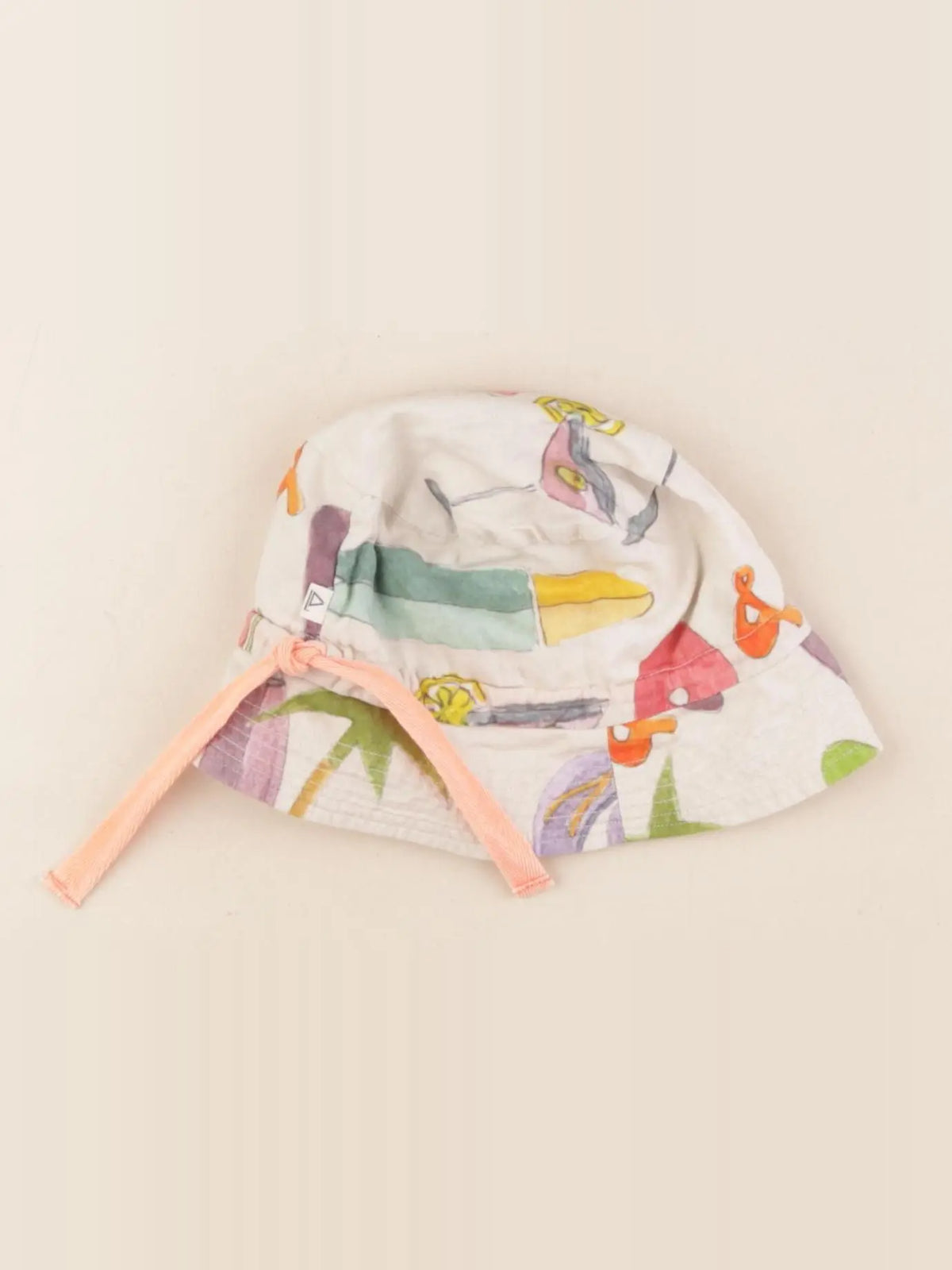 Arsène et les pipelettes - chapeau multicolore, beige - 12/18 mois