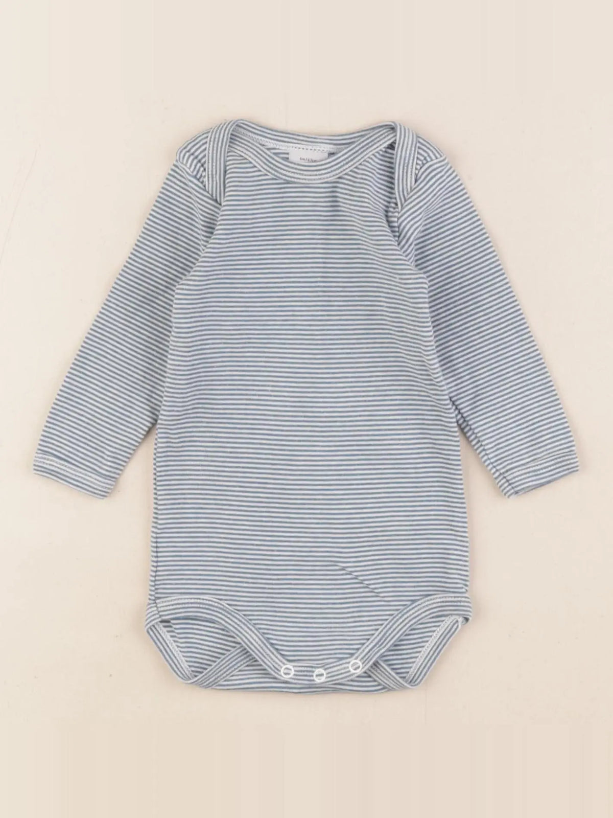 Petit Bateau - body bleu - 6 mois