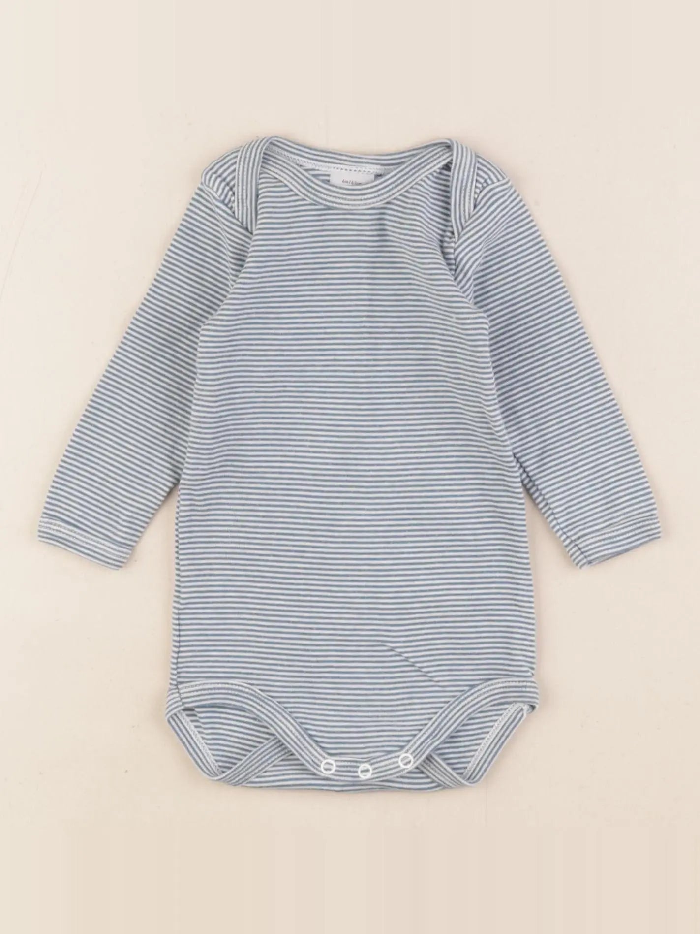 Petit Bateau - body bleu - 6 mois
