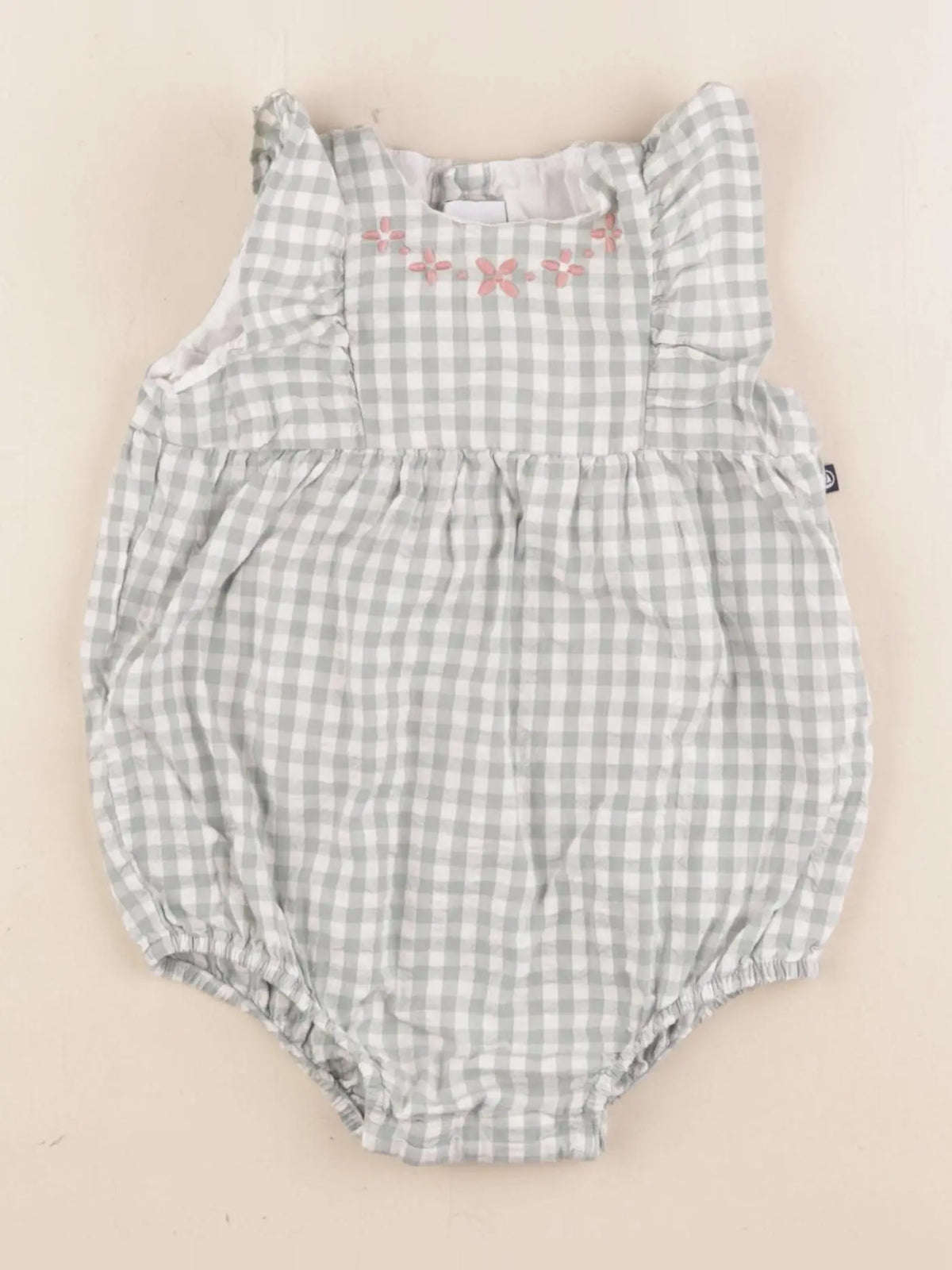 Petit Bateau - combinaison vert - 6 mois