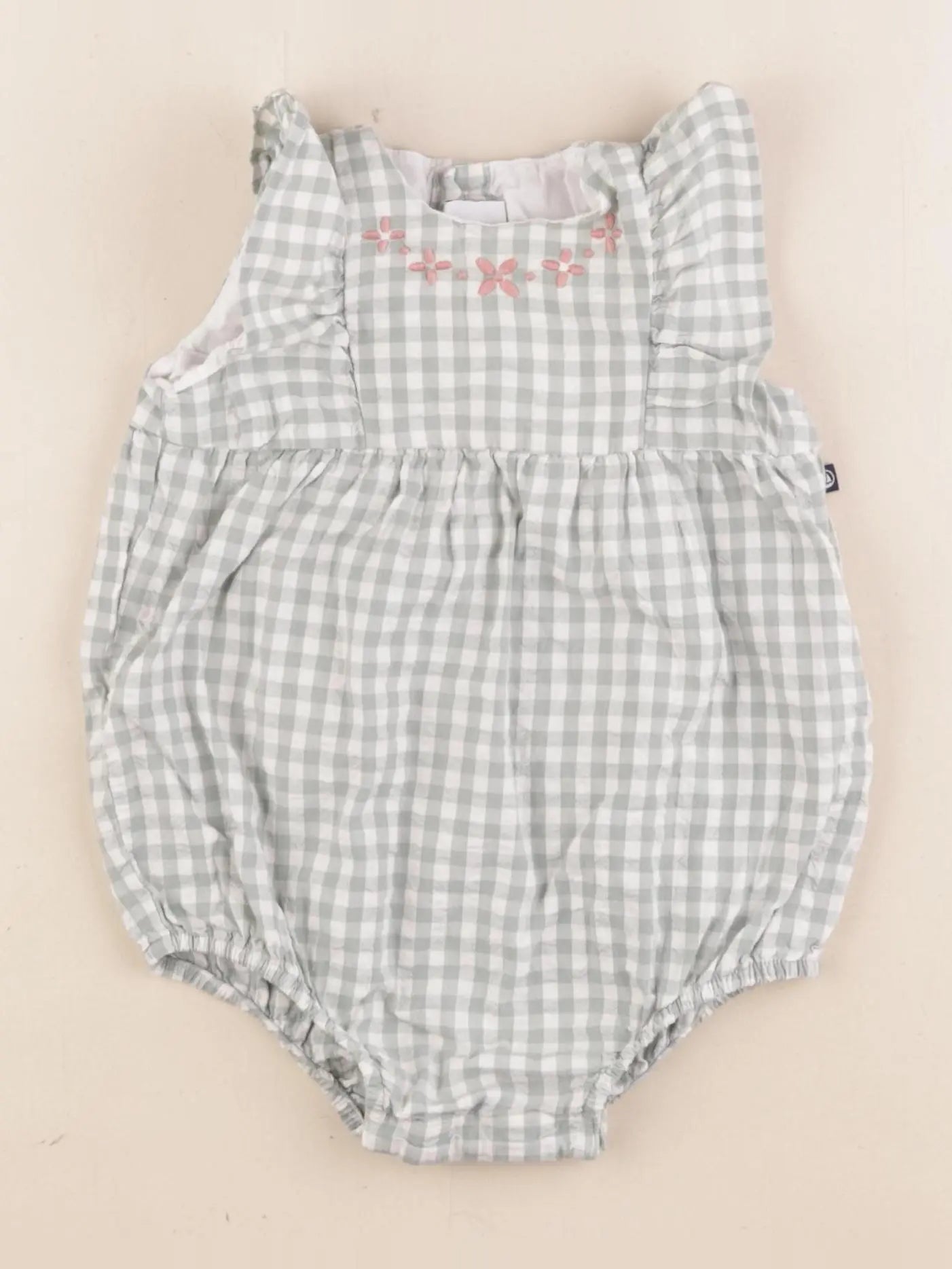 Petit Bateau - combinaison vert - 6 mois