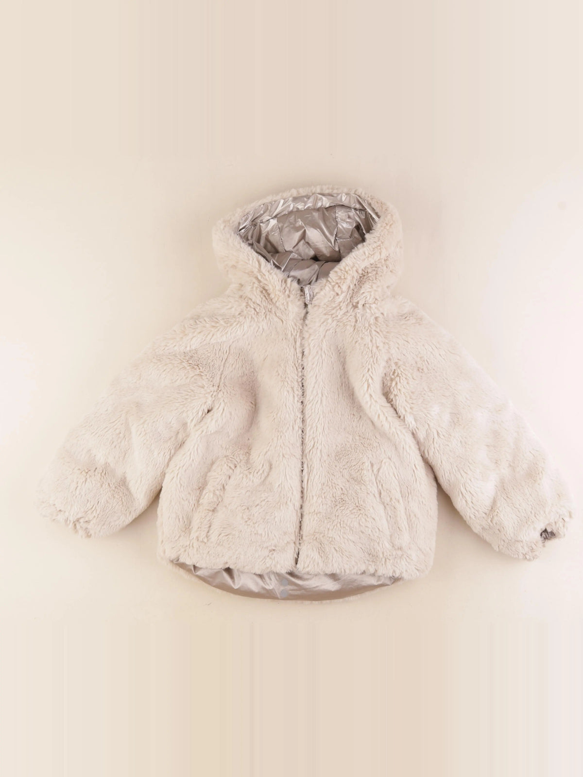 Okaidi - doudoune réversible beige - 5 ans