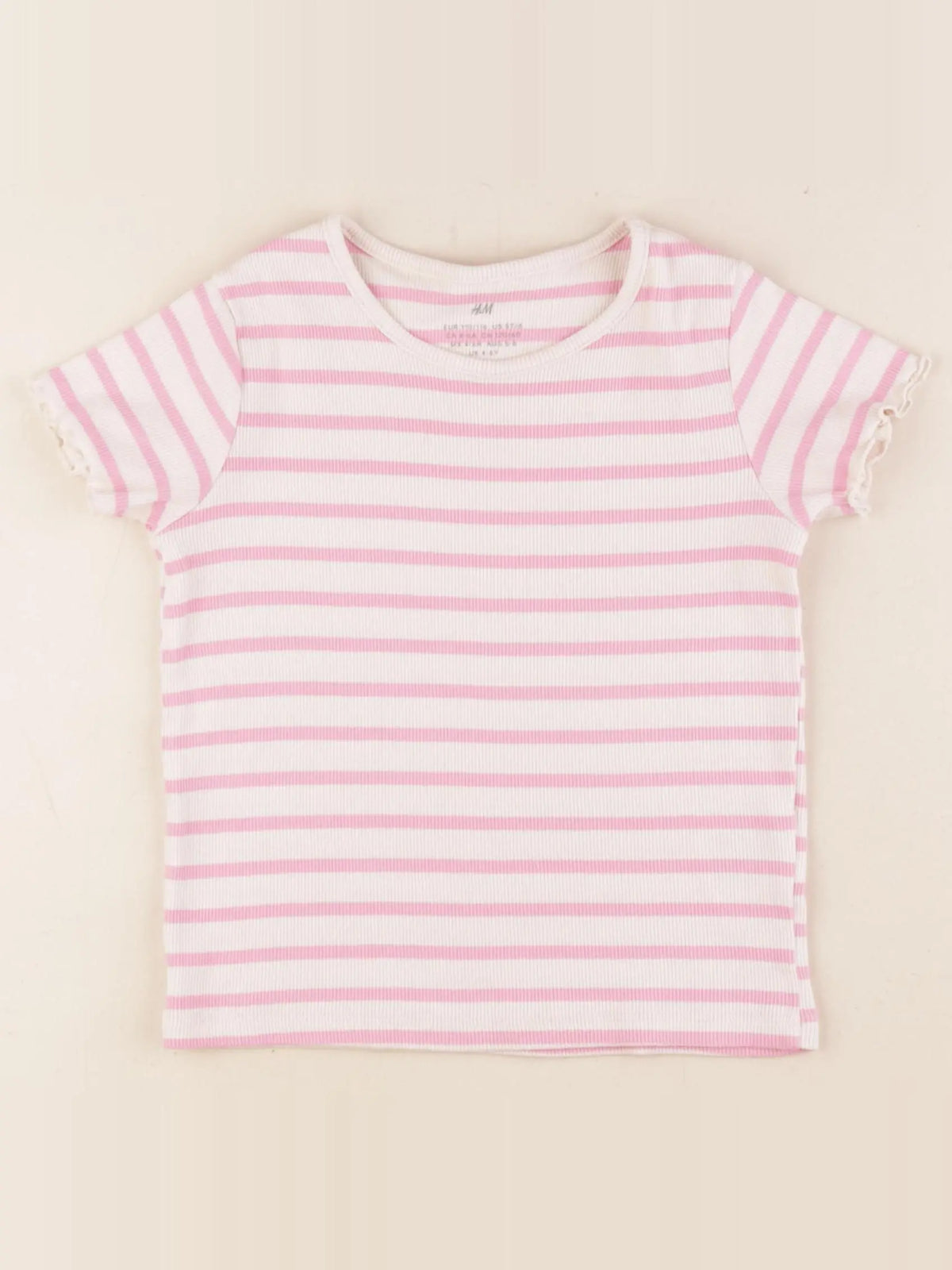 H&M - tee-shirt rose - 4/6 ans