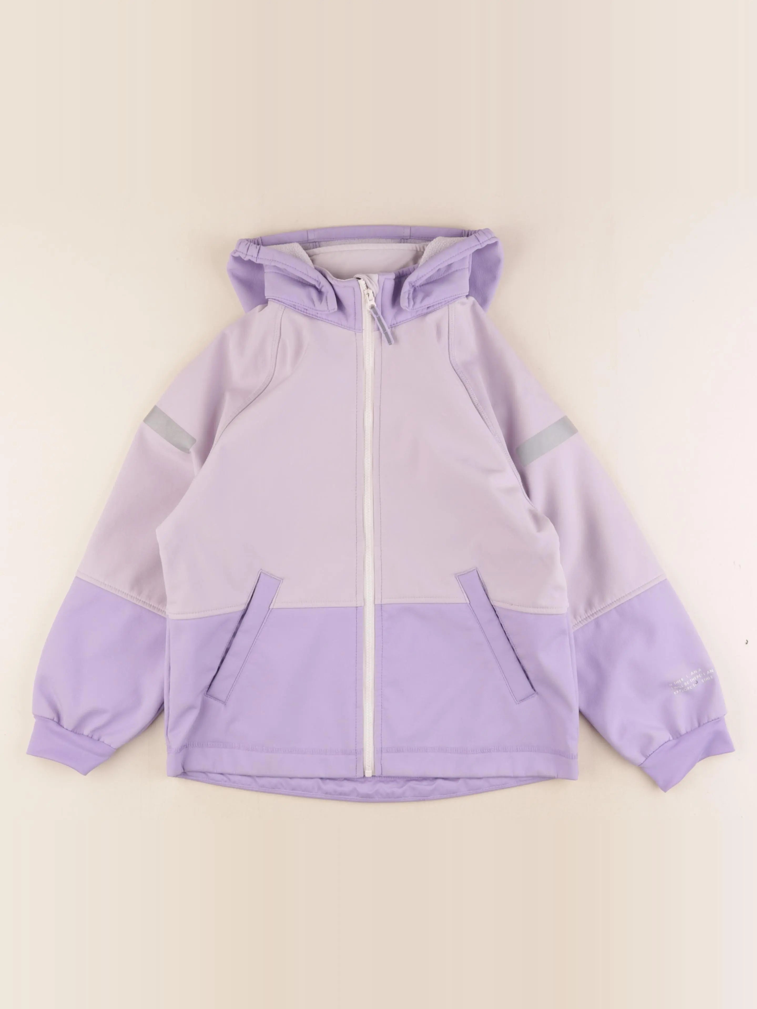 H&M - veste rose, violet - 6/7 ans