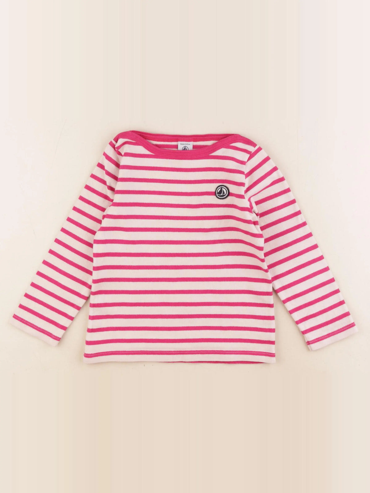 Petit Bateau - tee-shirt rose - 5 ans