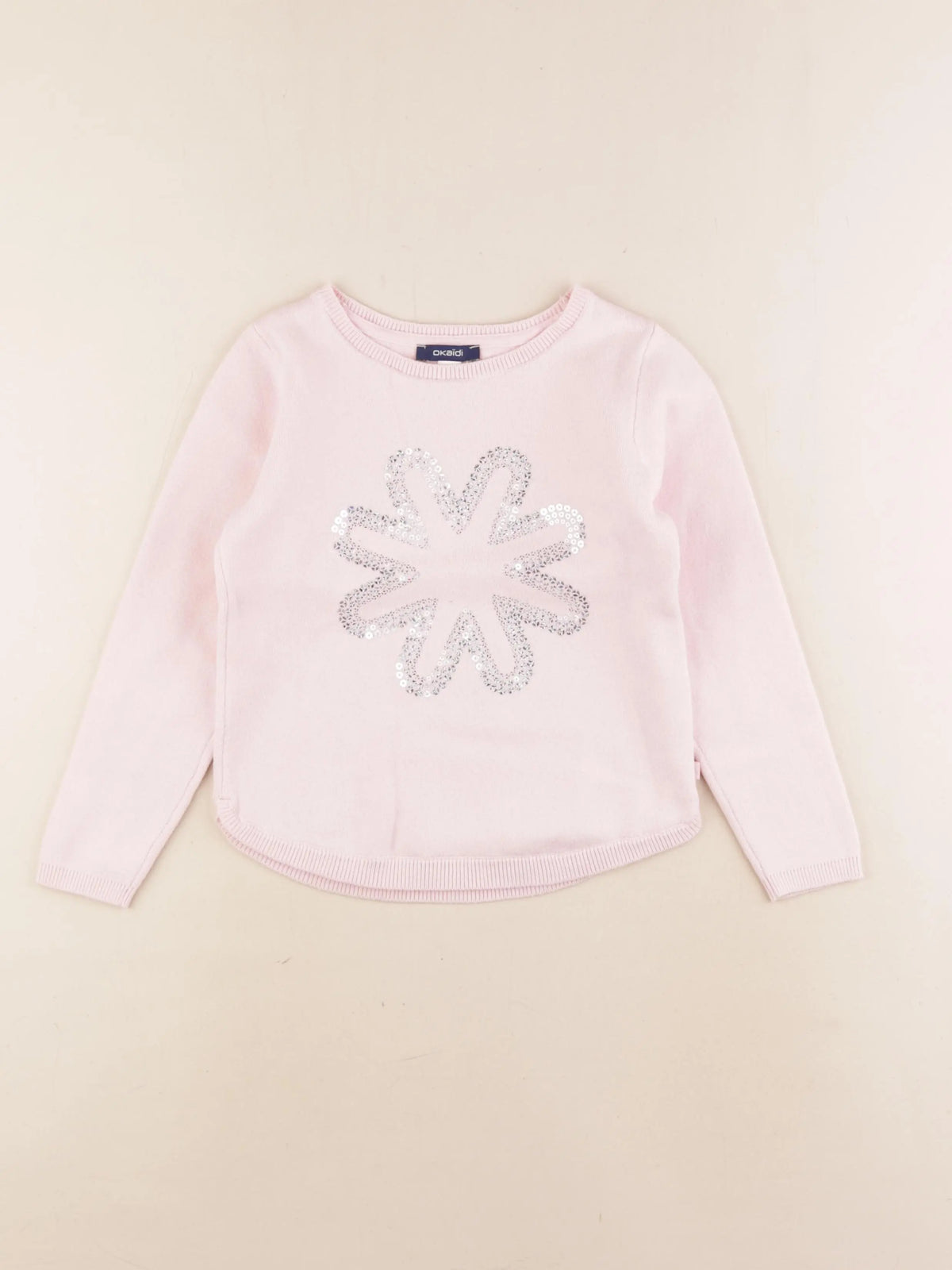 Okaidi - pull rose - 6 ans
