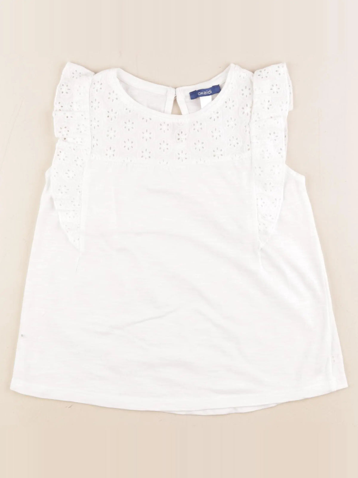 Okaidi - tee-shirt blanc - 8 ans