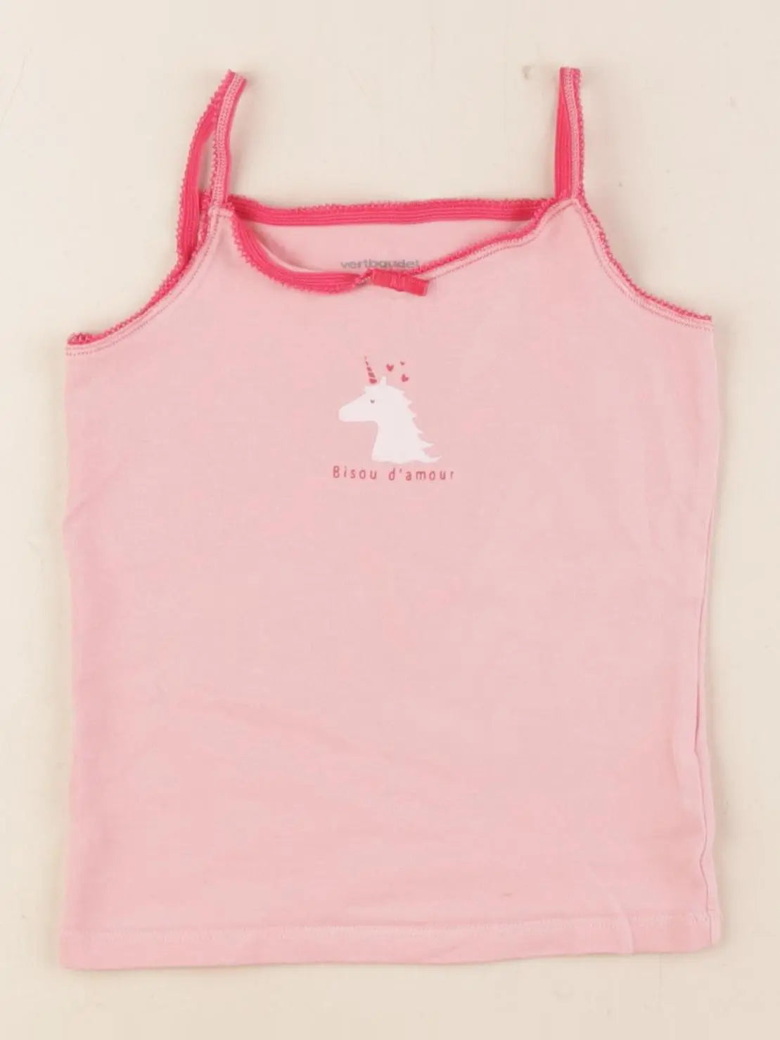 Vertbaudet - maillot de corps rose - 3 ans