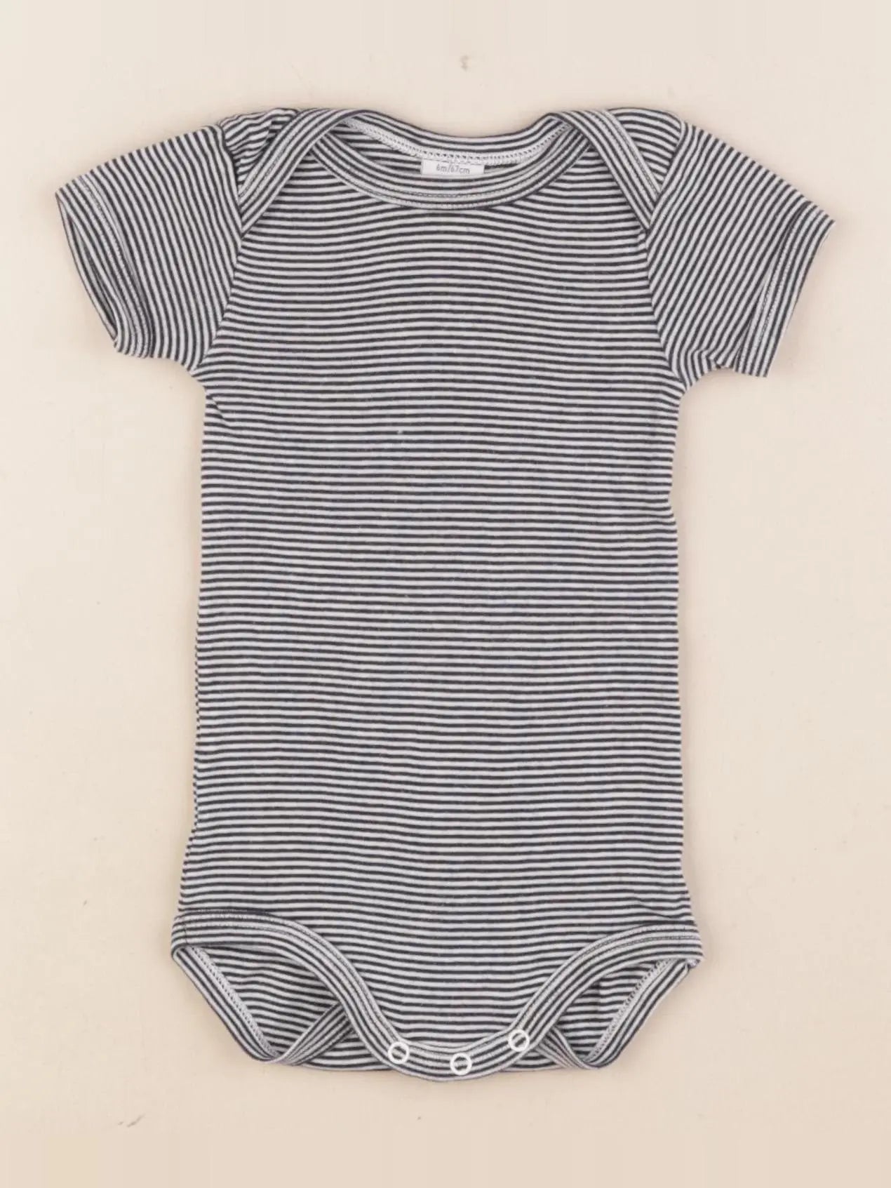 Petit Bateau - body bleu - 6 mois