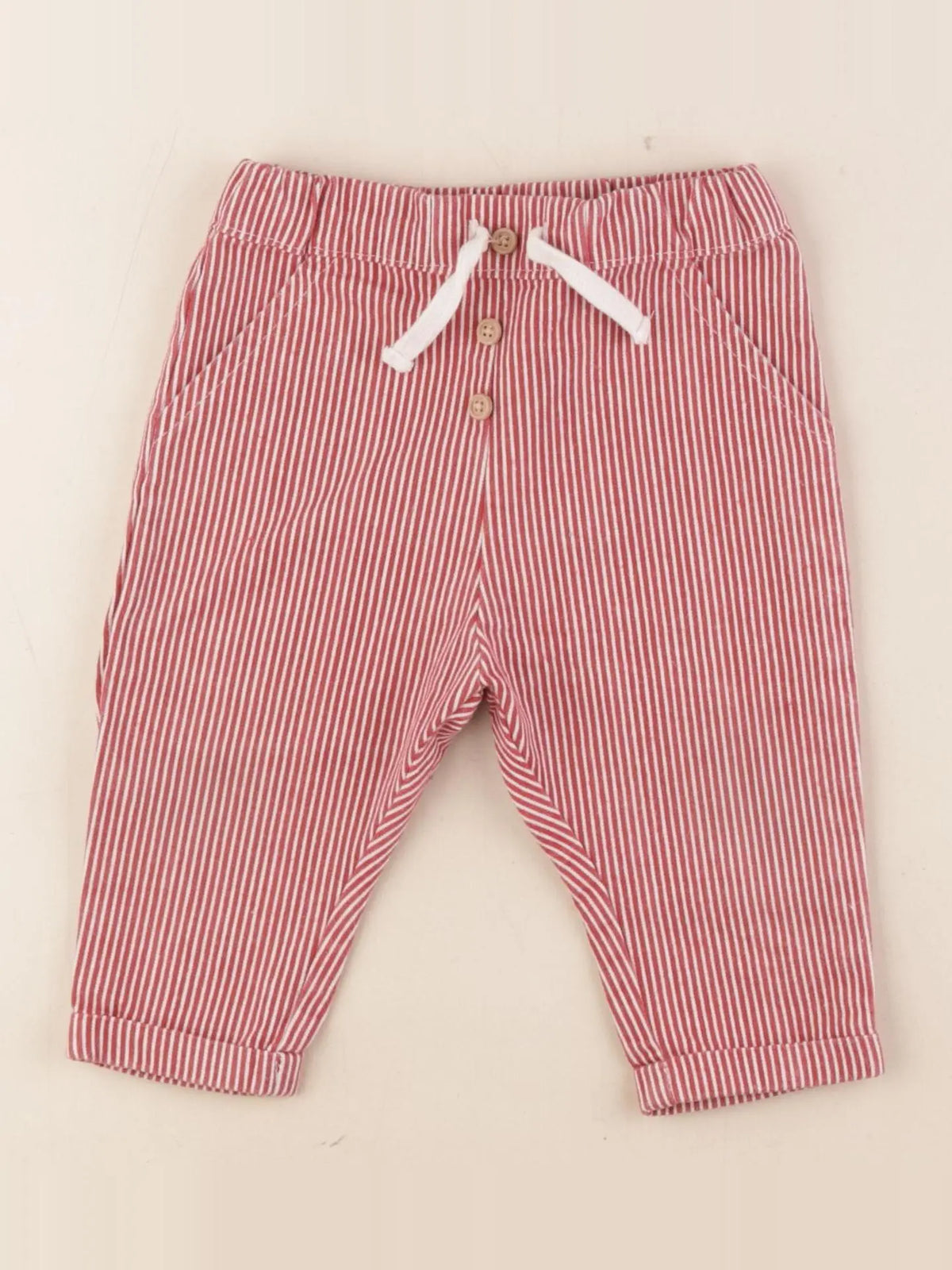 Boutchou - pantalon rouge - 9 mois