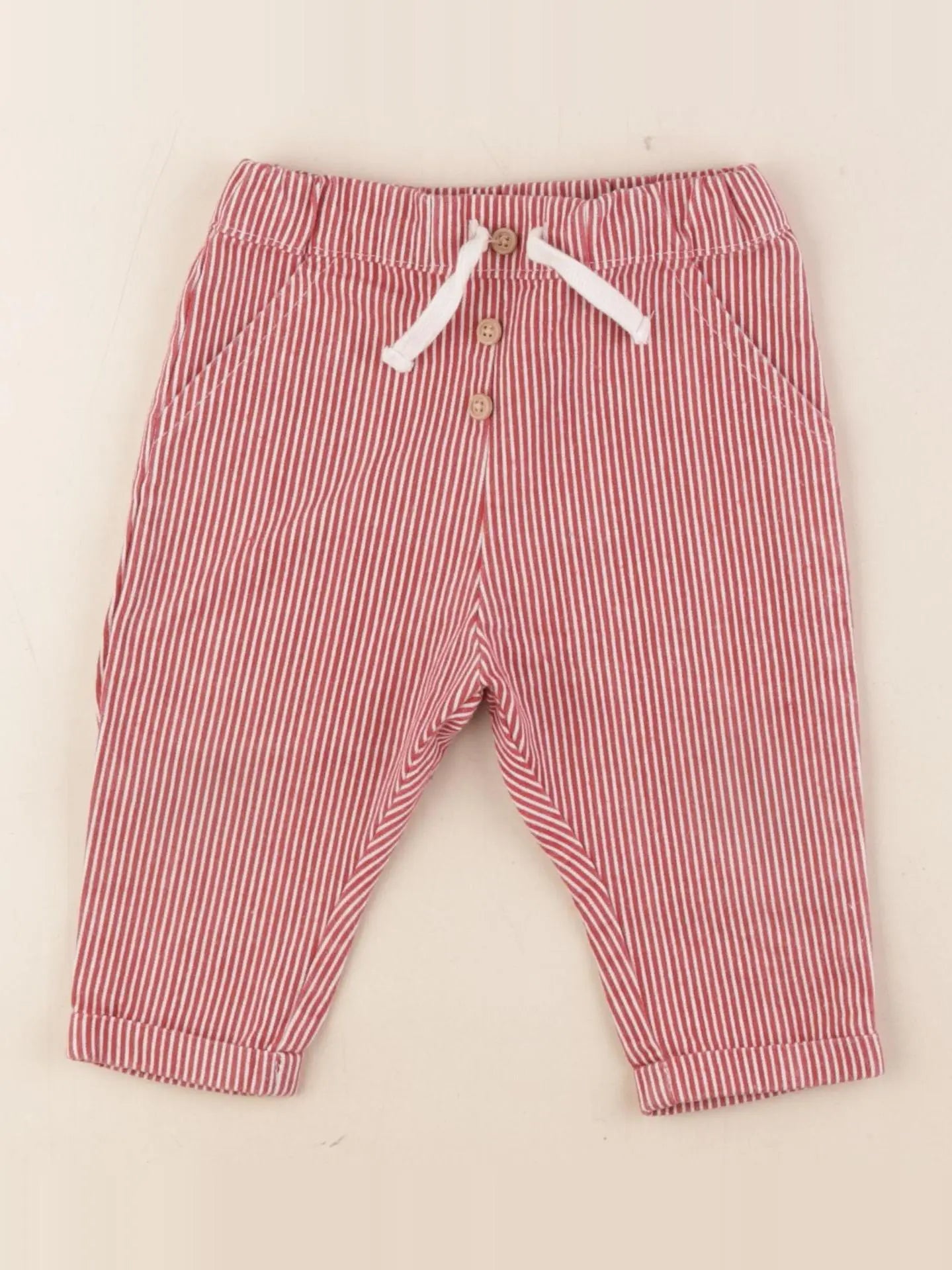 Boutchou - pantalon rouge - 9 mois