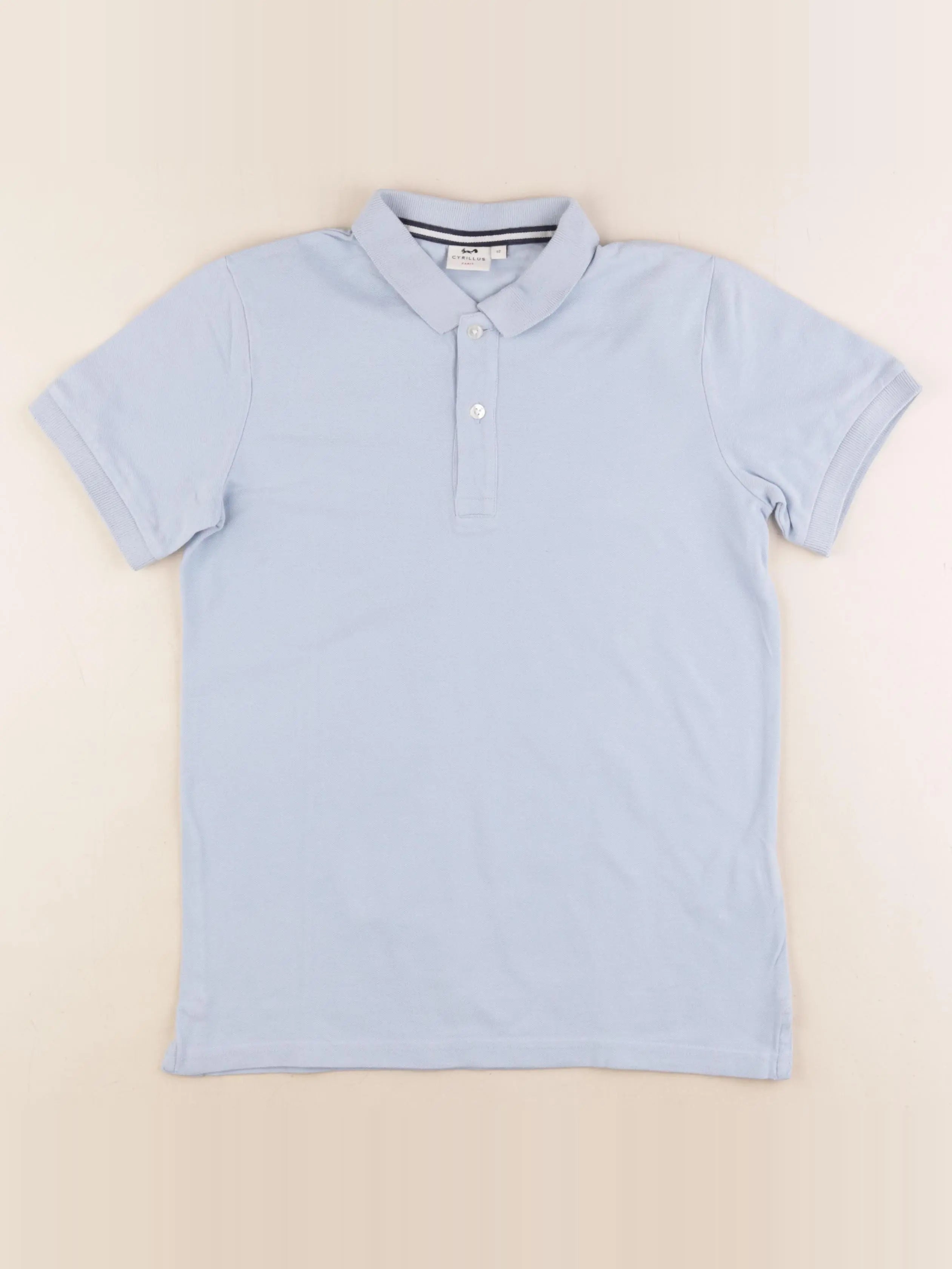Cyrillus - polo bleu - 12 ans